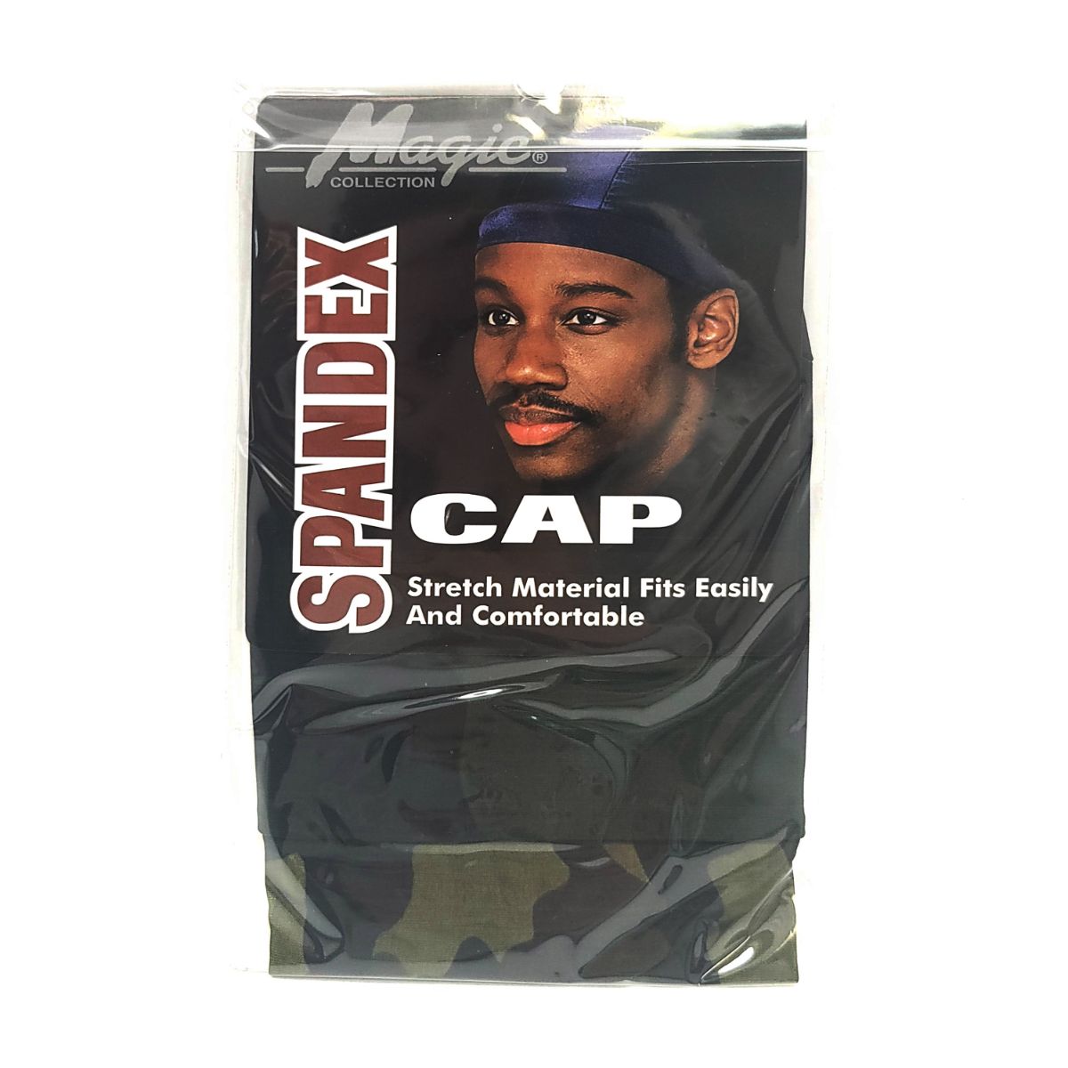 Spandex Cap, Multi-Coloured, One Size Green Camo Accessories