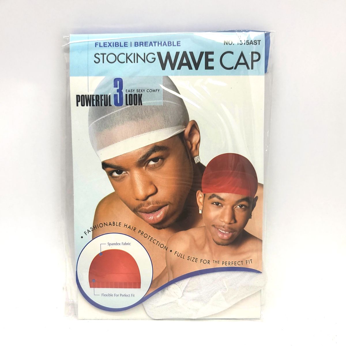Stocking Wave Cap, Multi-Coloured, One Size, 1515 White Accessories