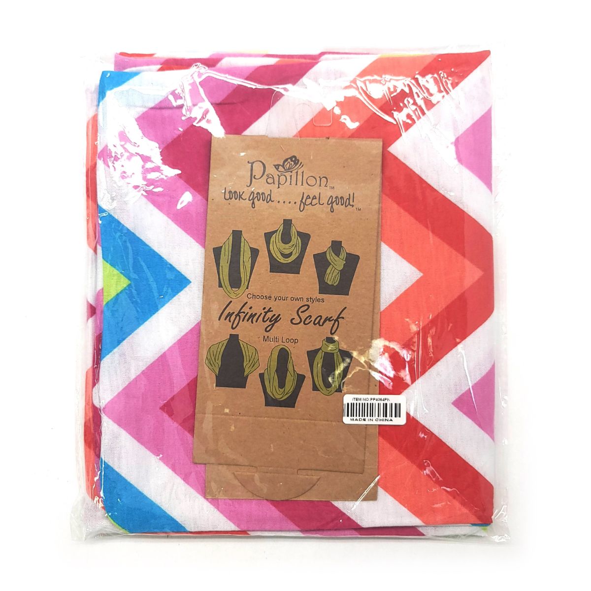 Infinity Scarf - Individual Package, Various Colours, One Size, PP4057, PP4064 Pink Mixed Accessories Infinity Scarf