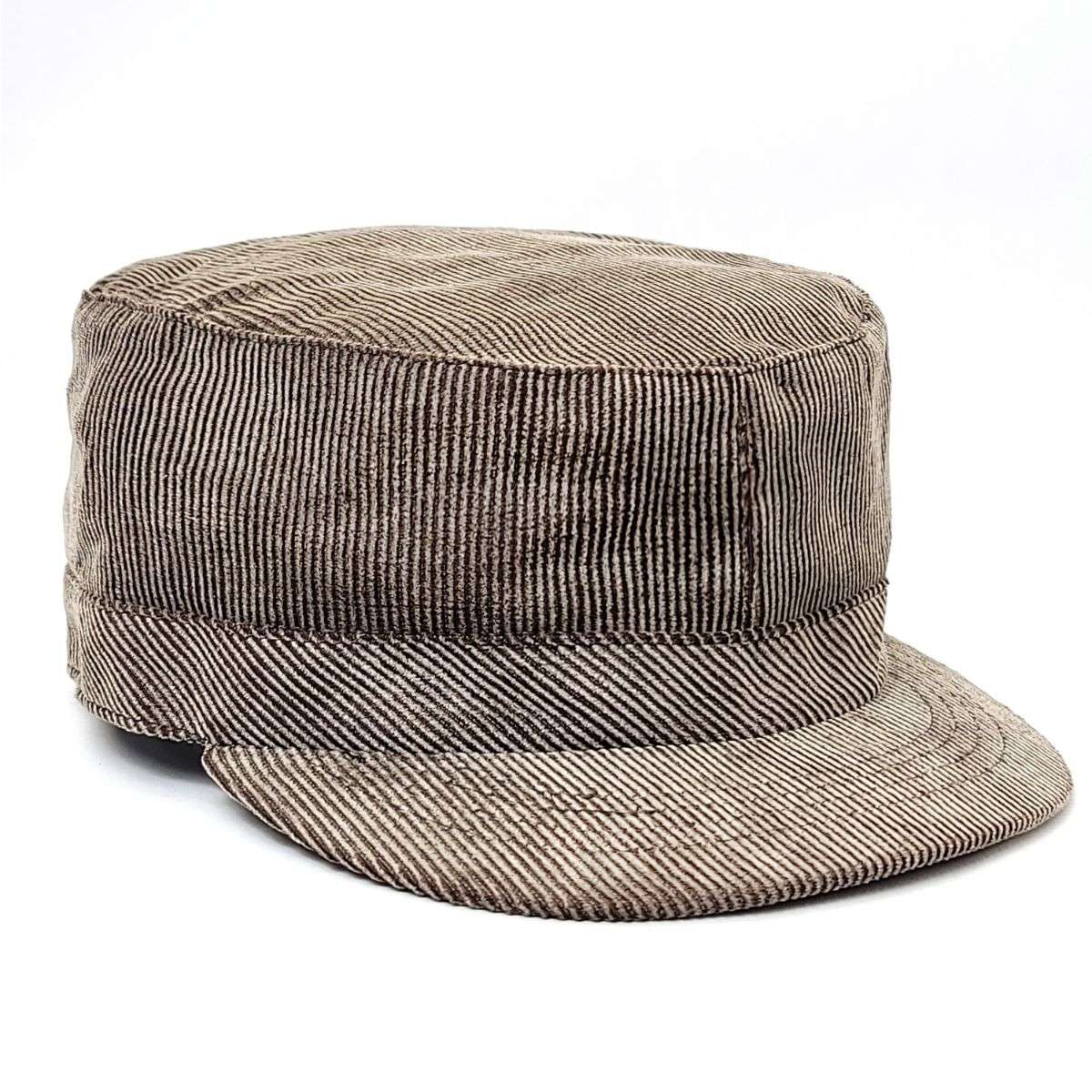 Cadet Cap - Corduroy, 4251, Brown Military Cap