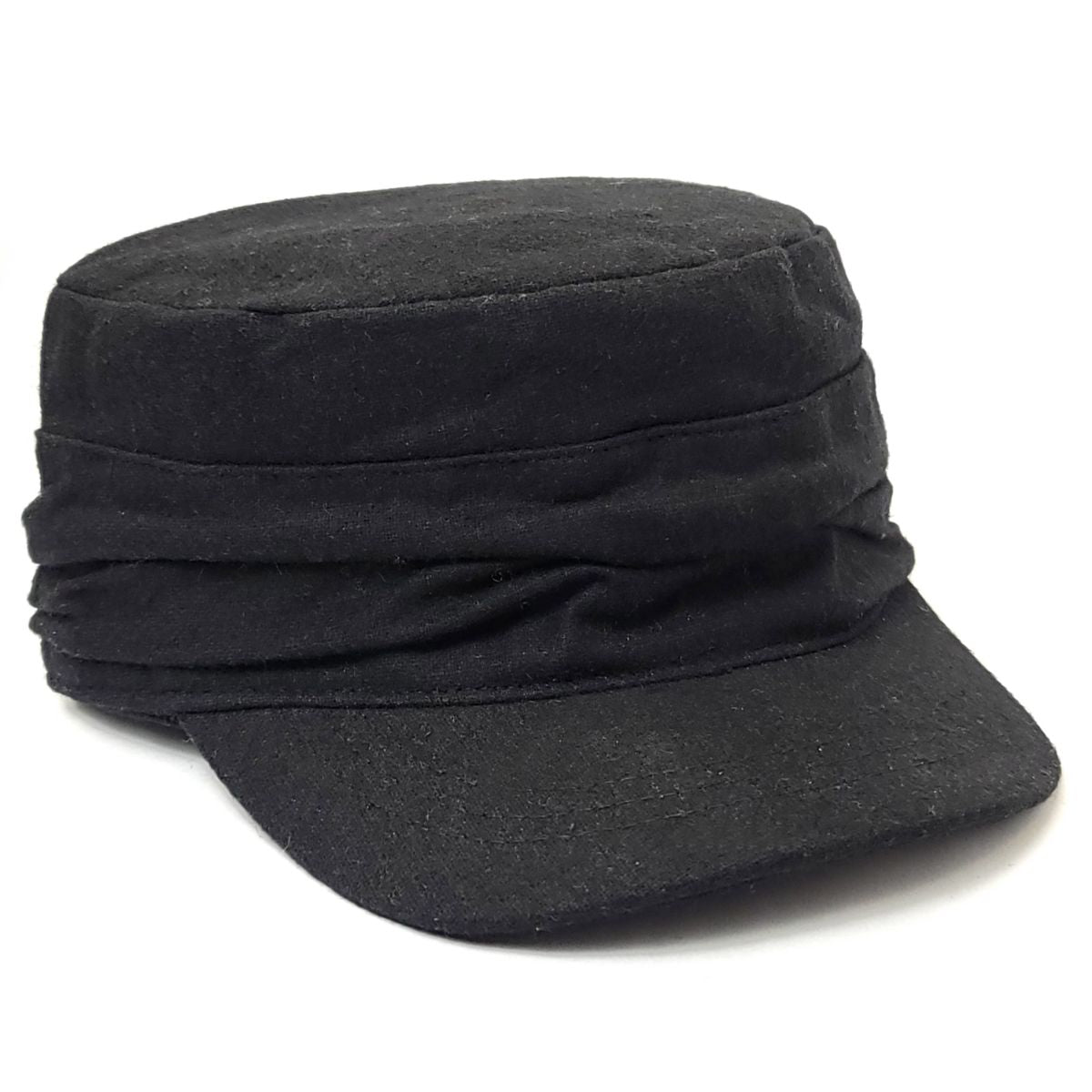 Cadet Cap - Folds, 17074, Multi-Coloured Black OSFA Military Cap