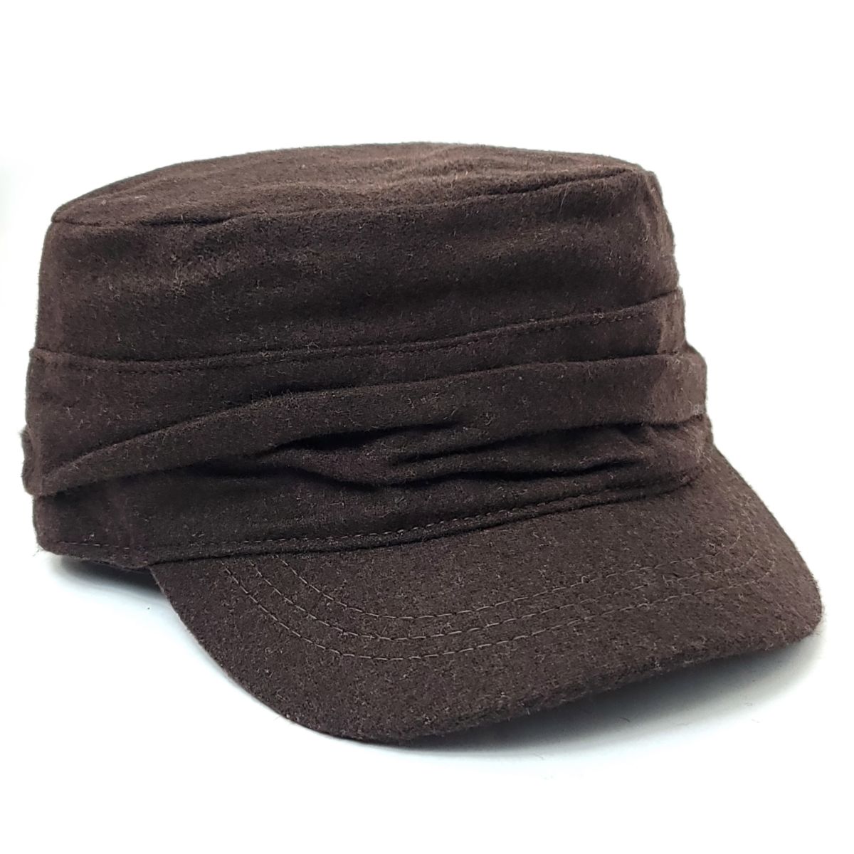 Cadet Cap - Folds, 17074, Multi-Coloured Brown OSFA Military Cap