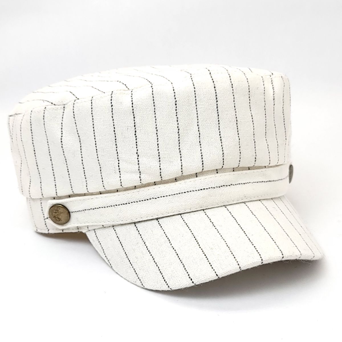 Cadet Cap -W8040, Stripes, Multi-Coloured White OSFA Military Cap
