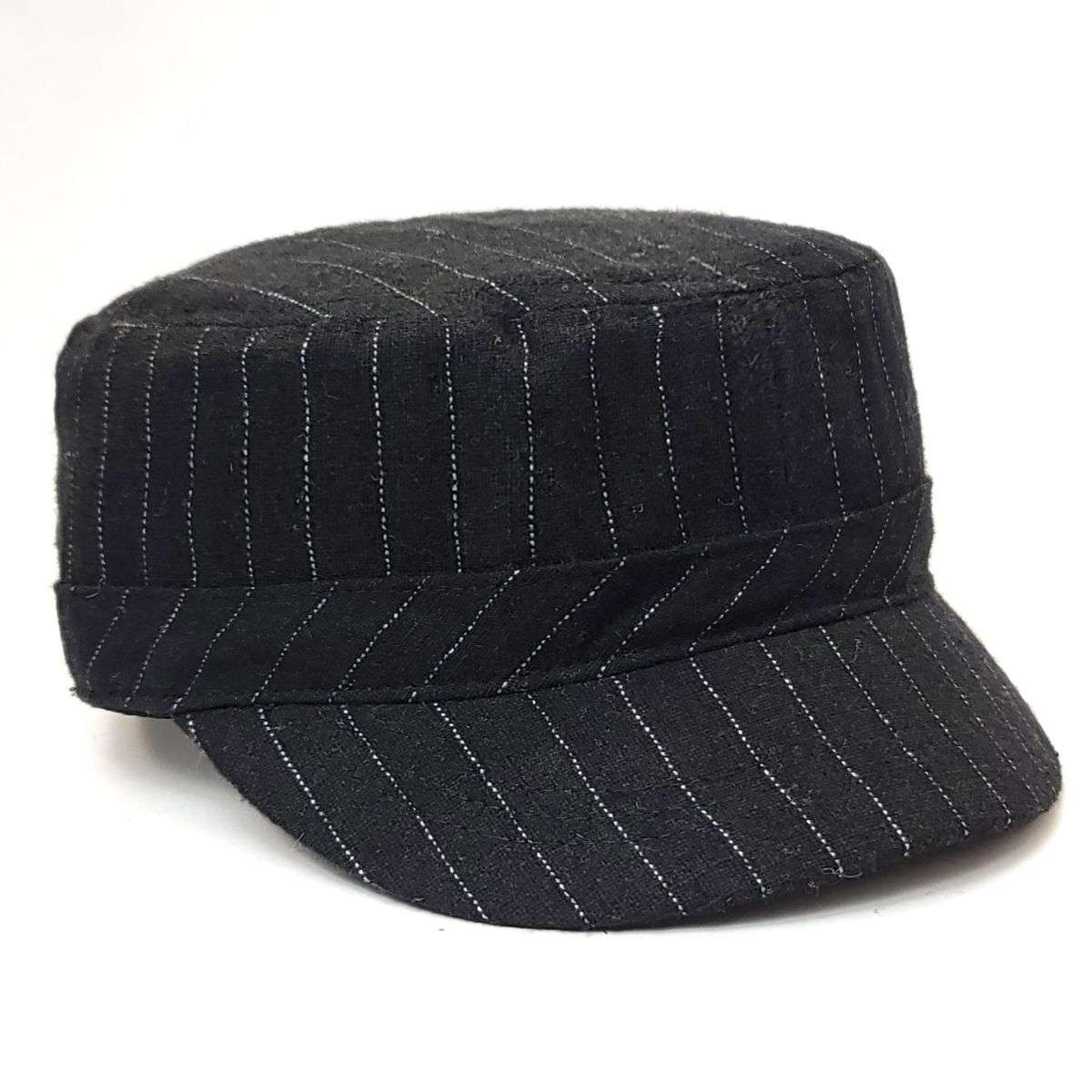 Cadet Cap - Stripes, 19095, Multi-Coloured Black OSFA Military Cap