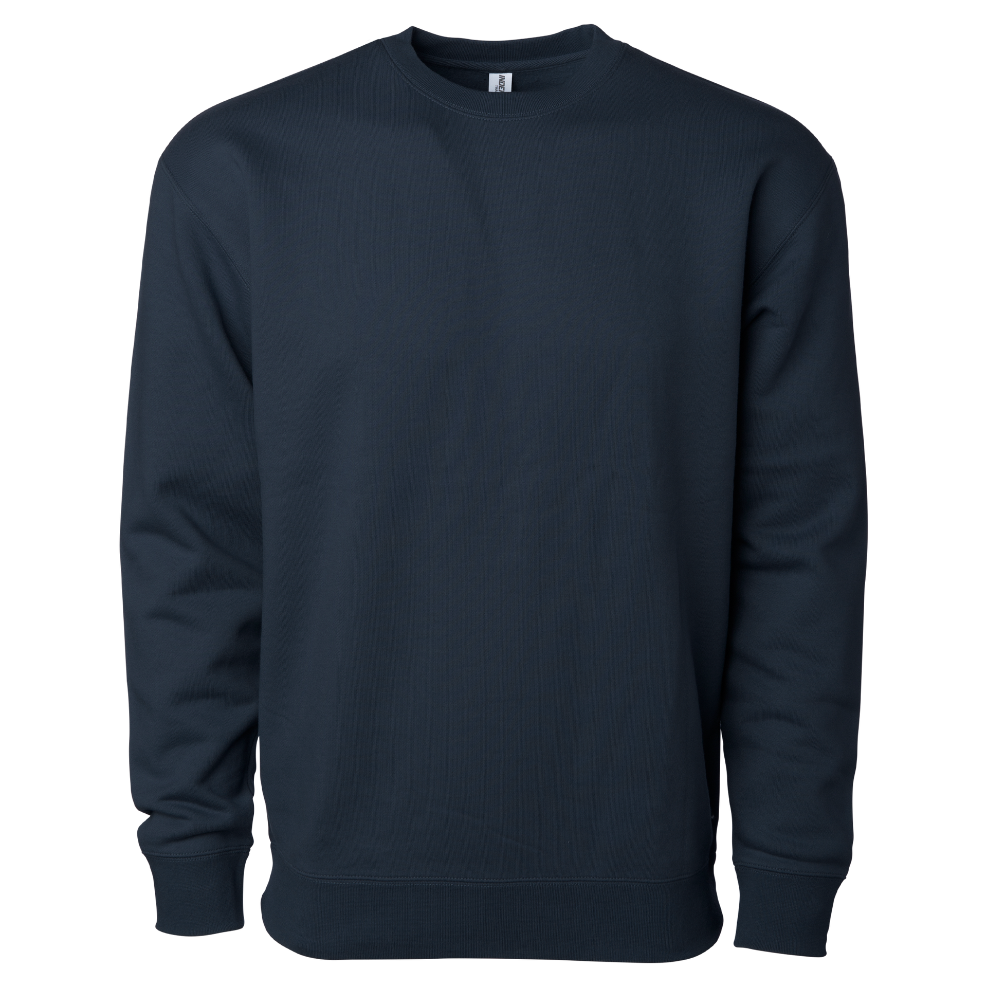 IND3000 - Men's Heavyweight Crew Neck Navy BASIC FLEECE COTTON / POLYESTER CREWS Heavyweight IND3000 INDEPENDENT MEN REGULAR tearaway