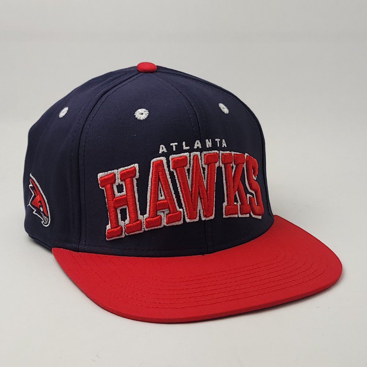 Atlanta Hawks Cap - Snapback, Navy & Red 2 Tone, Adjustable Hawks