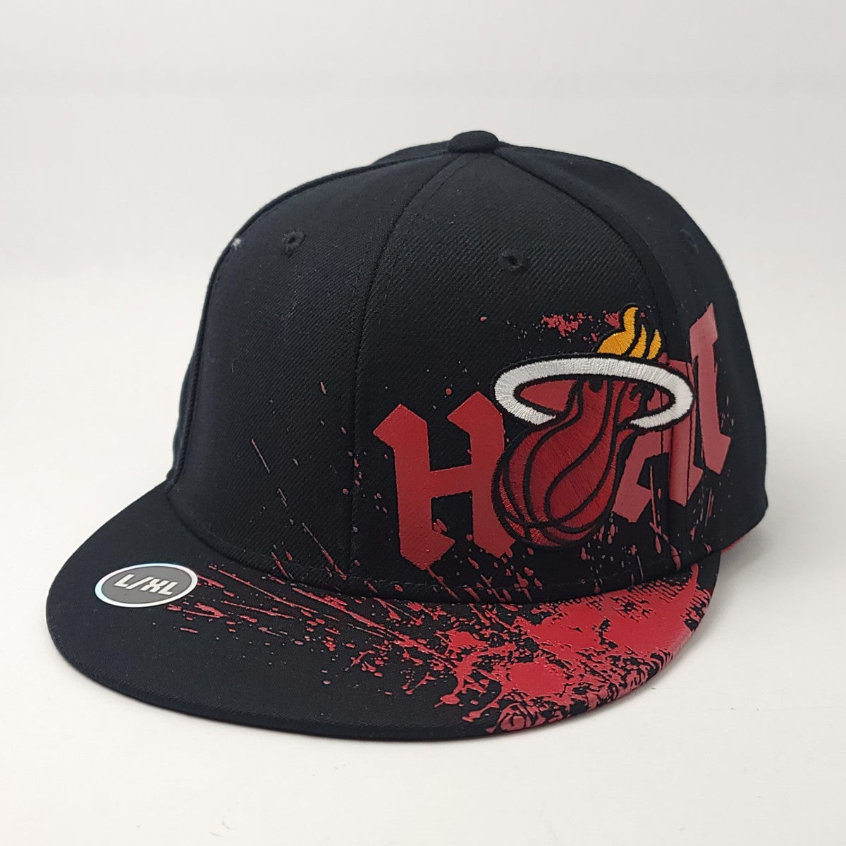 Miami Heat Cap - Fitted, Black Heat