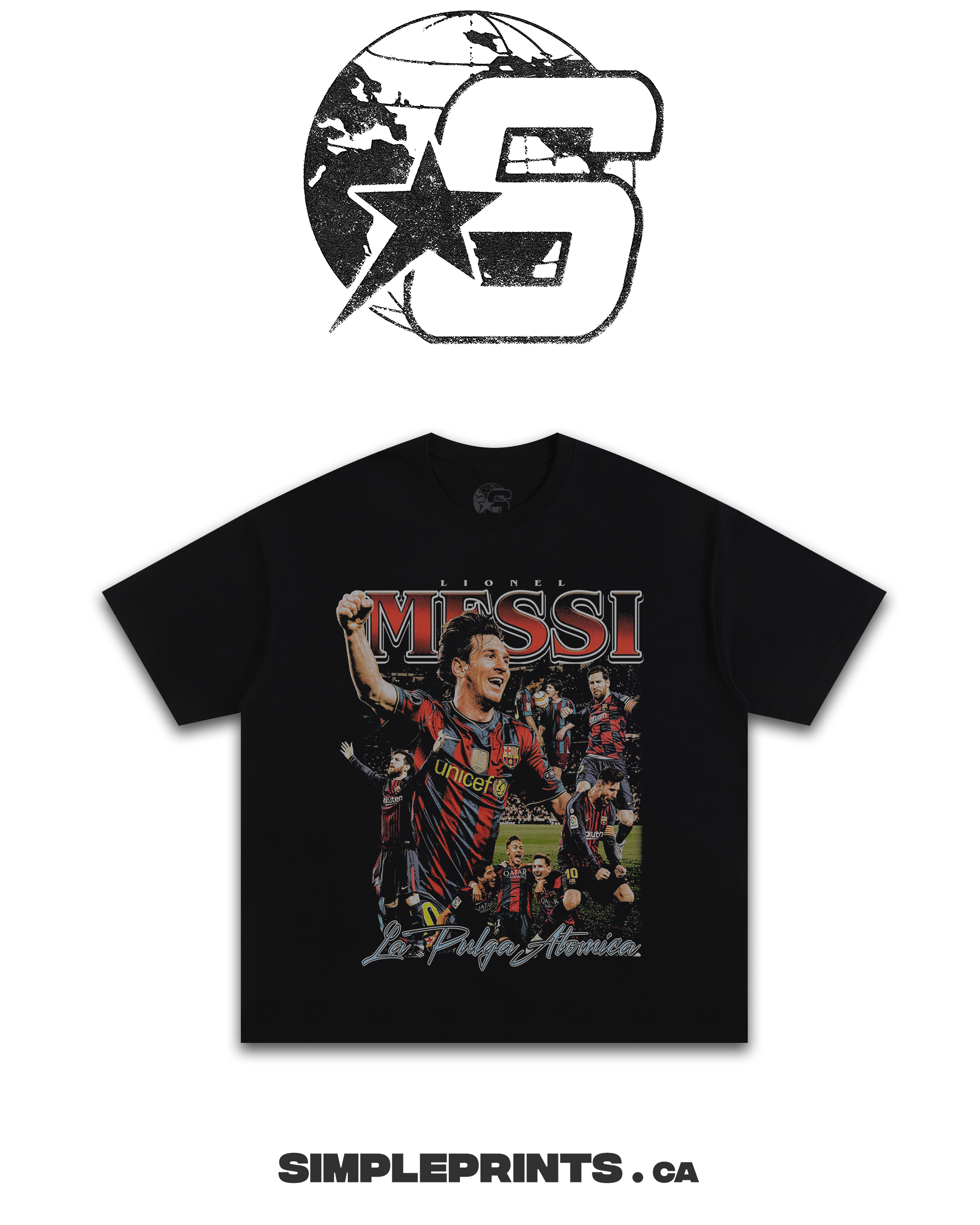 LIONEL MESSI Graphic T-Shirt Shopify Collective Simpleprints t-shirt tops