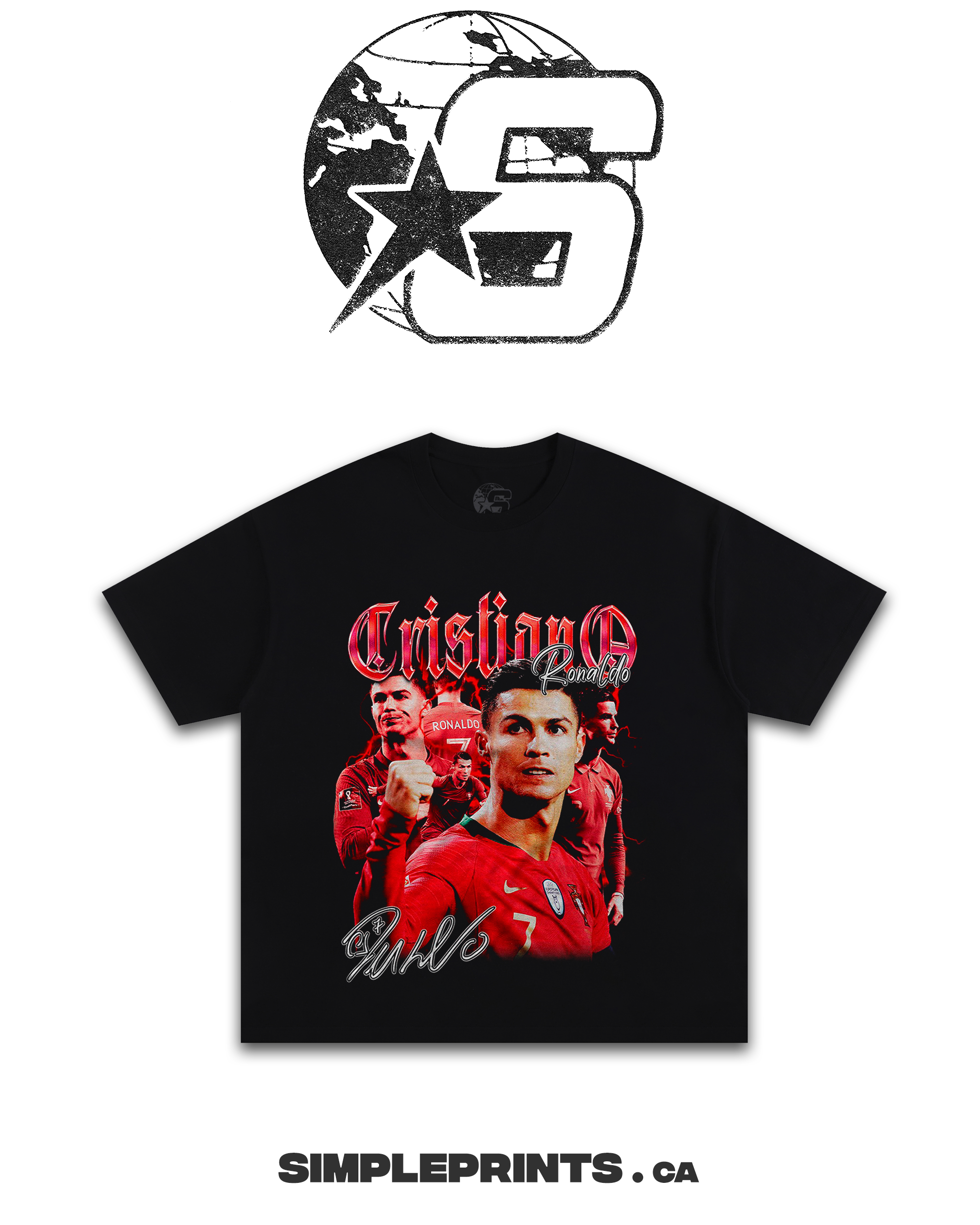 CRISTIANO RONALDO VOL 4 Graphic T-Shirt Shopify Collective Simpleprints t-shirt tops