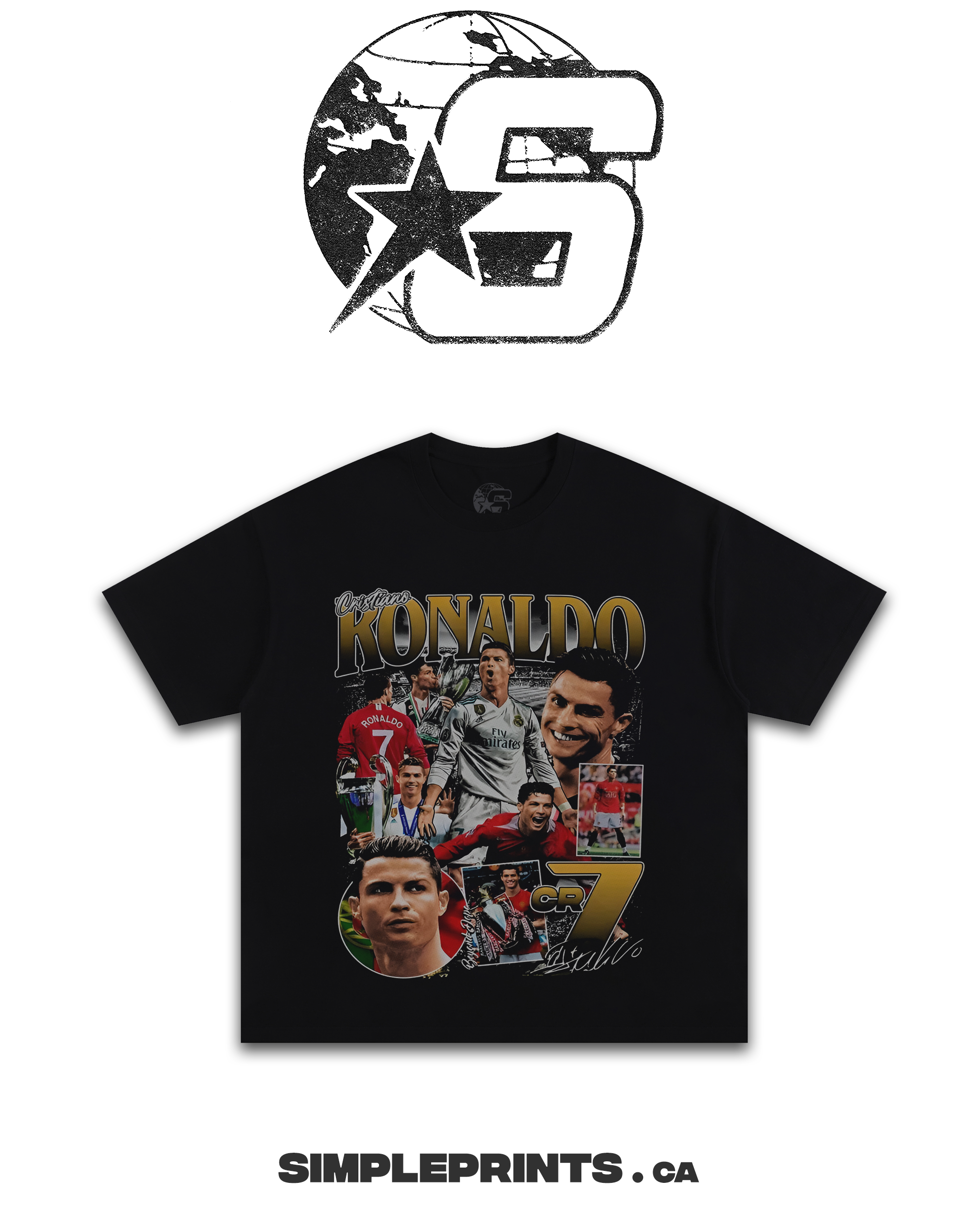 CRISTIANO RONALDO VOL 2 Graphic T-Shirt Shopify Collective Simpleprints t-shirt tops