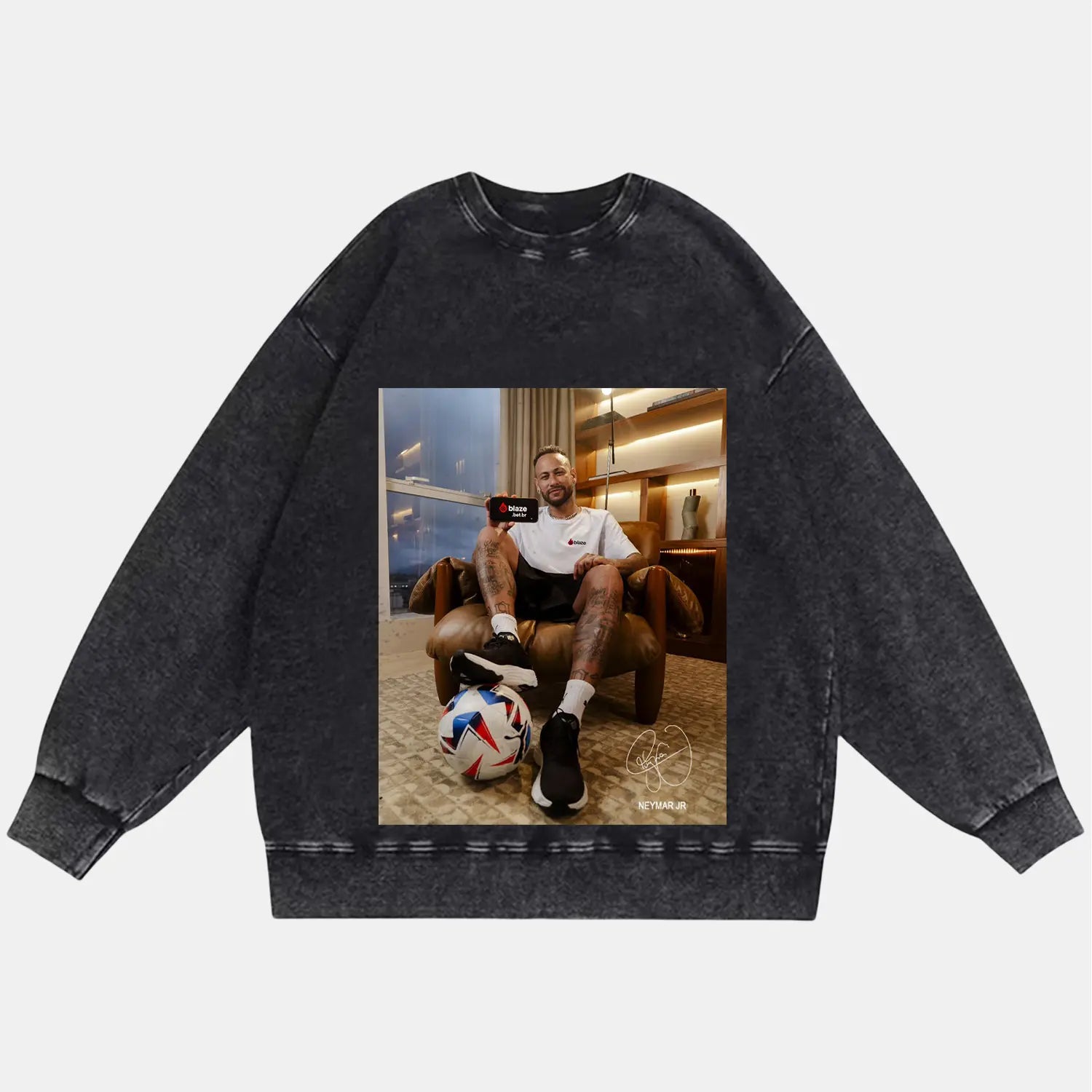 NEYMAR JR VINTAGE CLOTHES PEPPER SWEATSHIRT SOCCER SPORT