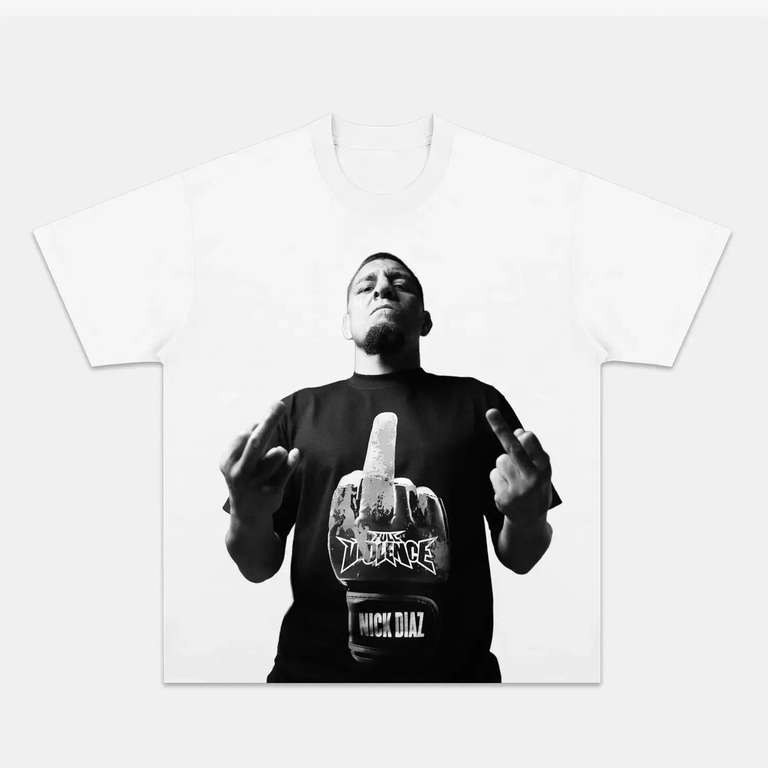 NICK DIAZ 2024 NEW02 TEE WHITE TEE BOXING FIGHTERS SPORT