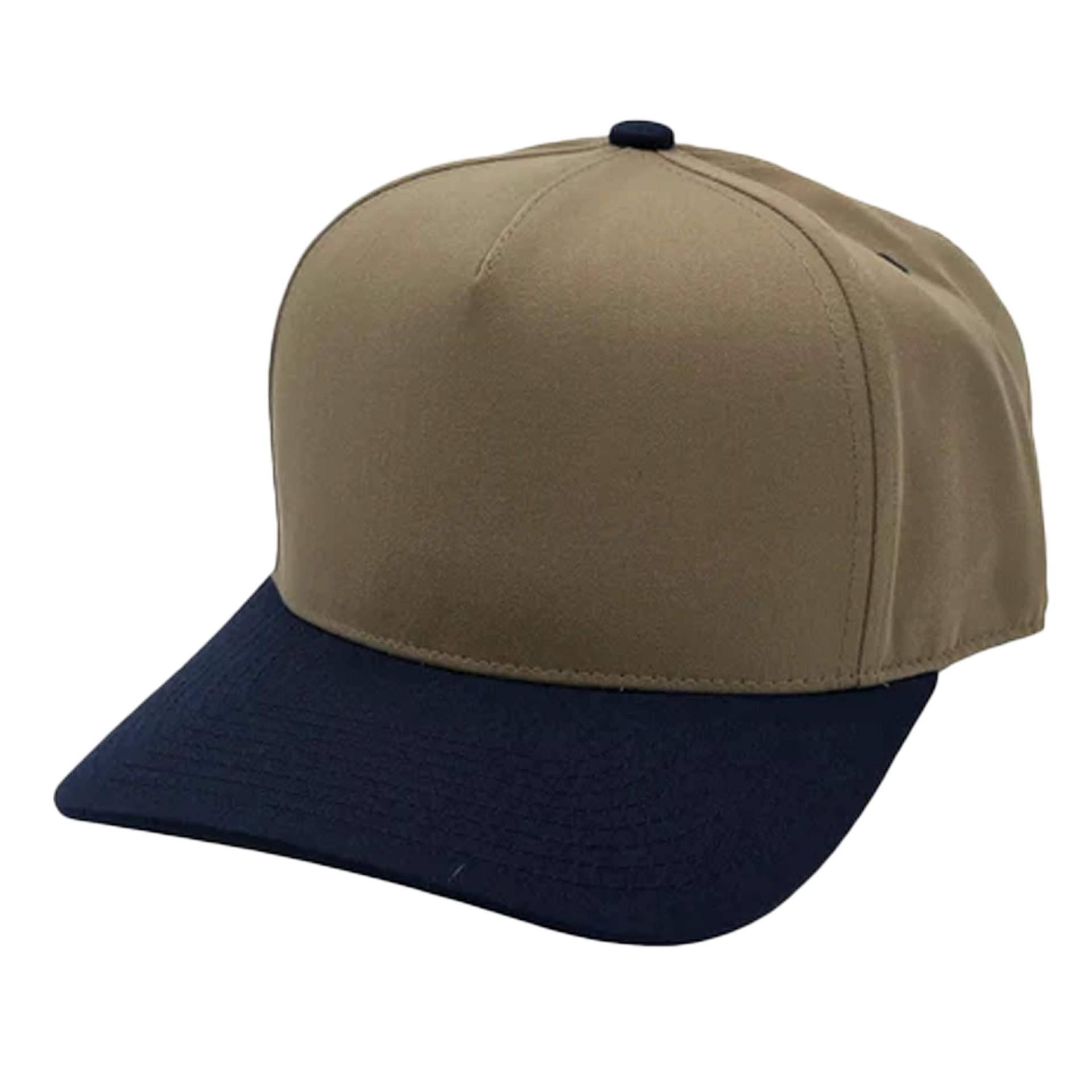 GNV-007 - Premium Pro Style Cap Navy Khaki One Size 5 PANELS COMING SOON COTTON / POLYESTER CURVE HIGH PROFILE NISSI nissi caps SNAPBACK STRUCTURED UNISEX