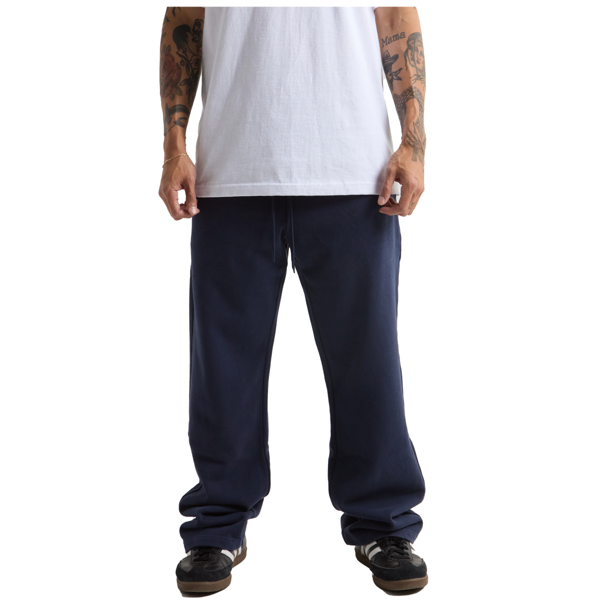 SHAKA WEAR Garment Dye Straight Leg Baggy Sweatpants, - 13.5 Oz, Navy