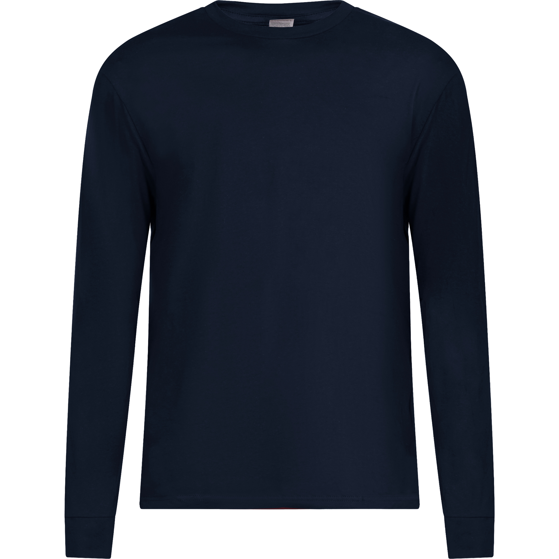 47335 - Men's Long Sleeve Navy COTTON FITTED Lightweight LONG SLEEVE TEES MEN OPTIMA REGULAR tearaway