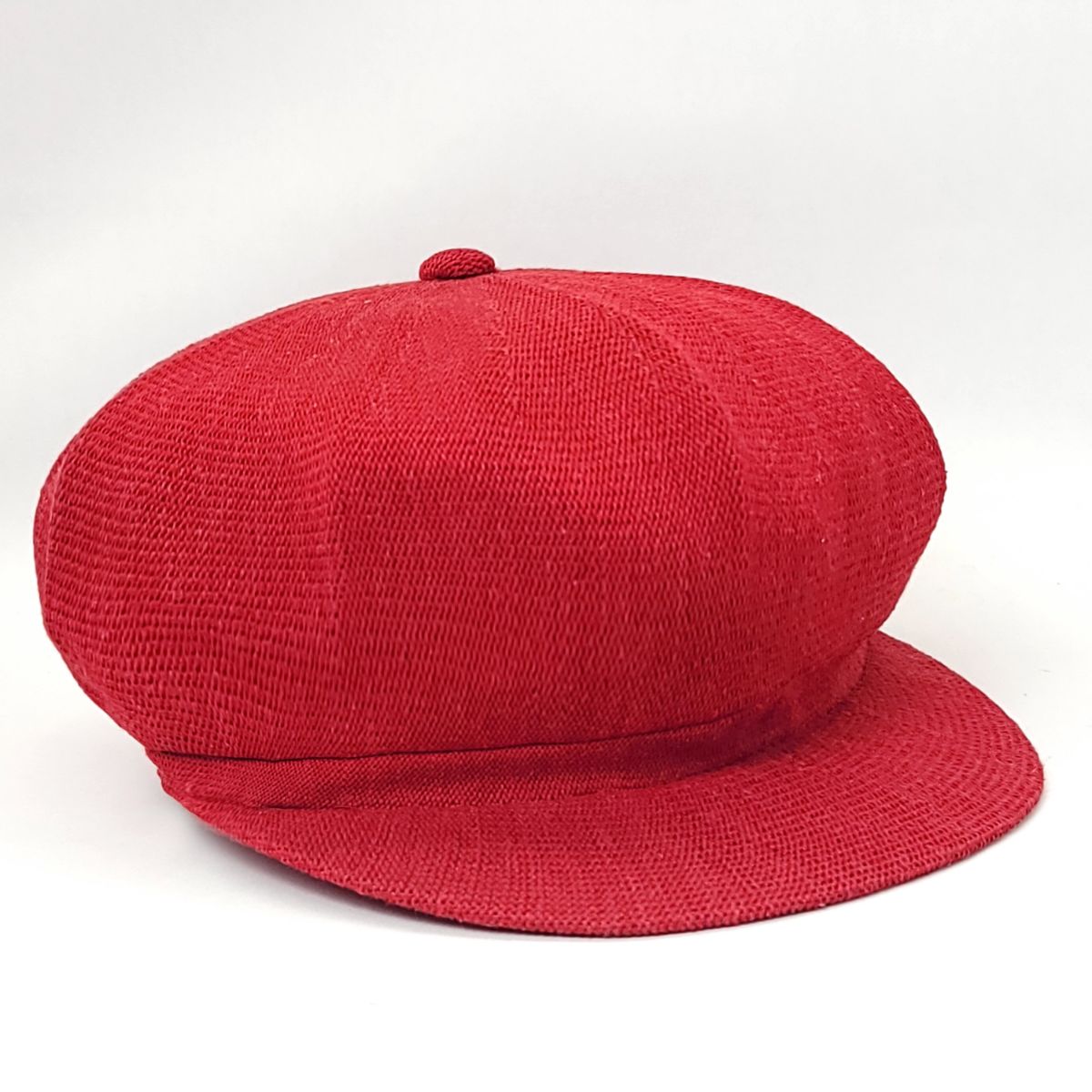 Newsboy Hat -Mesh , Pink & Red Red OSFA