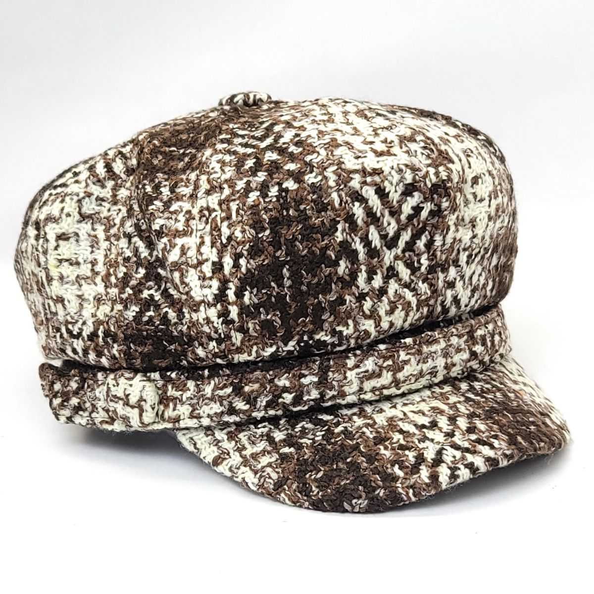 Newsboy Hat -To-Flower, Multi-Coloured Brown OSFA Dozen Special Mix&Match