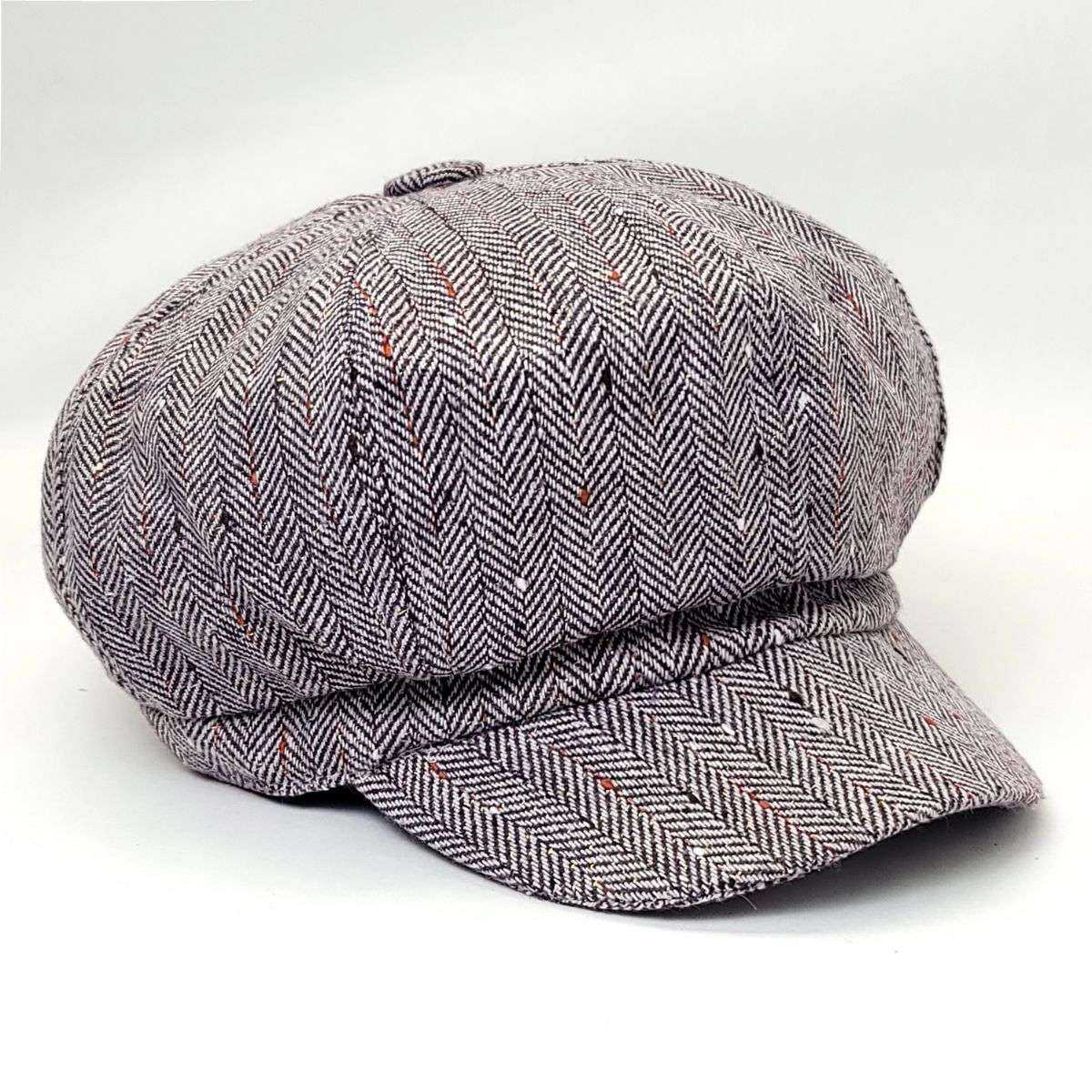 Newsboy Hat - Herringbone, Glitter, Multi-Coloured Purple OSFA Dozen Special Mix&Match