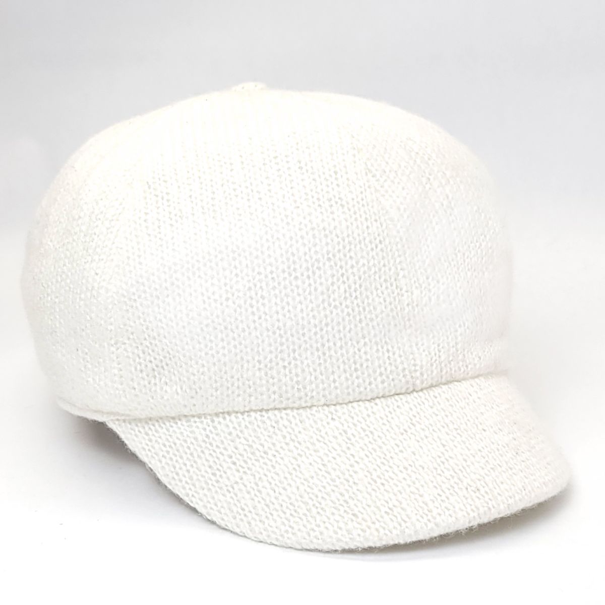 Newsboy Hat - Knitted, Multi-Coloured White OSFA Dozen Special Mix&Match