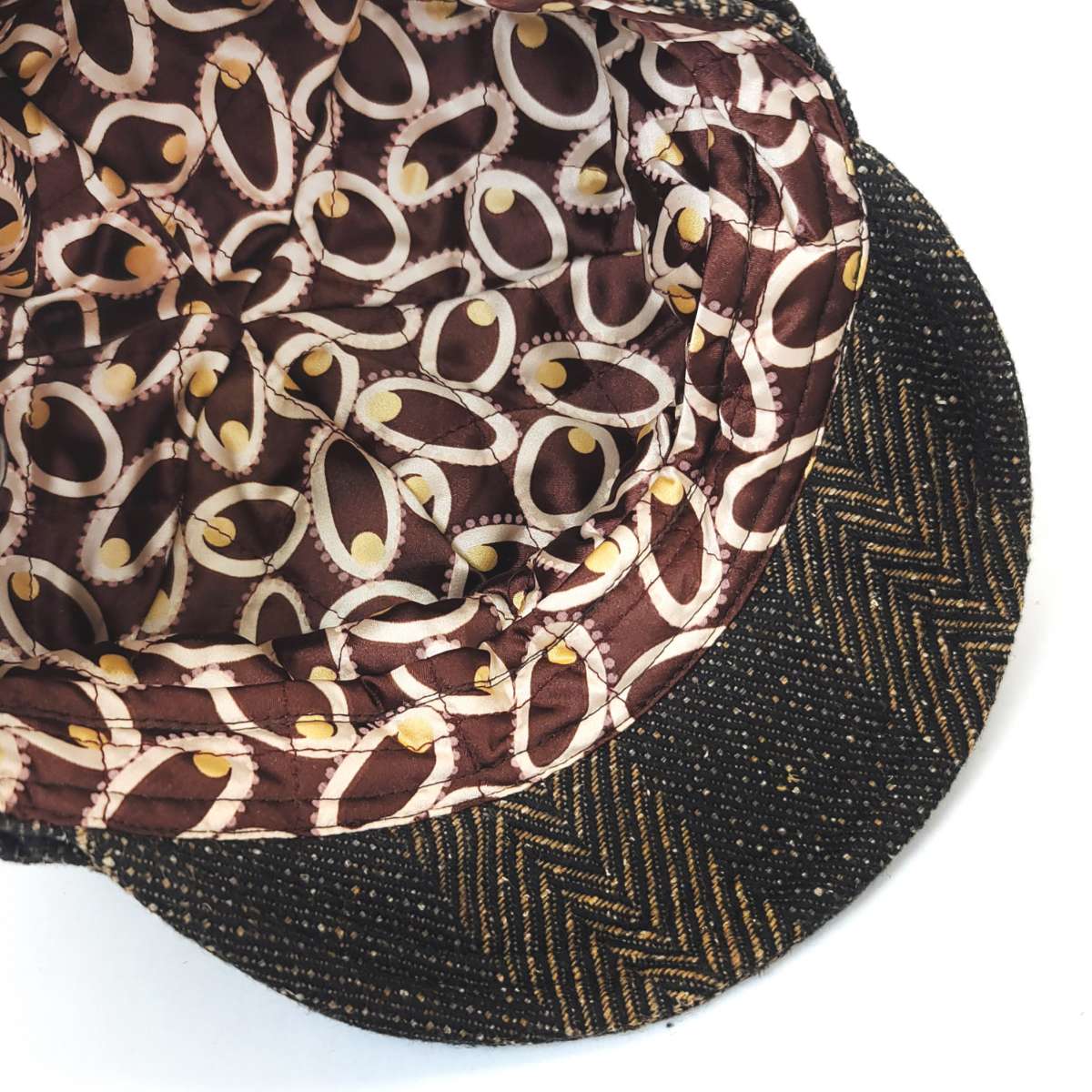 Newsboy Hat - Herringbone Patterned, Brown Mix Colour Dozen Special Mix&Match