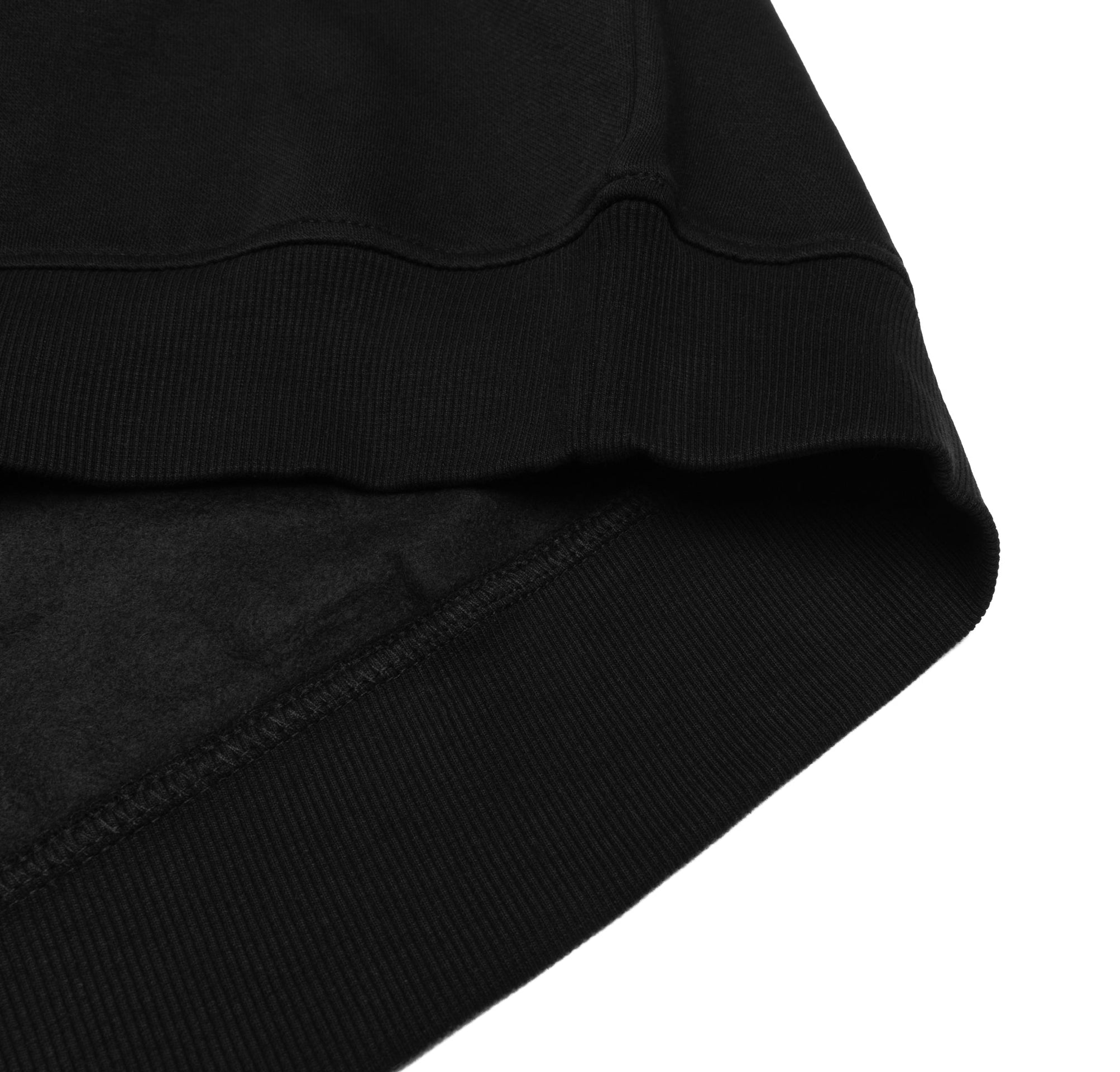 HERO-1020 Unisex Blank Crewneck Sweatshirt - Black 1020 Adult Black Crewneck HERO Tops Unisex