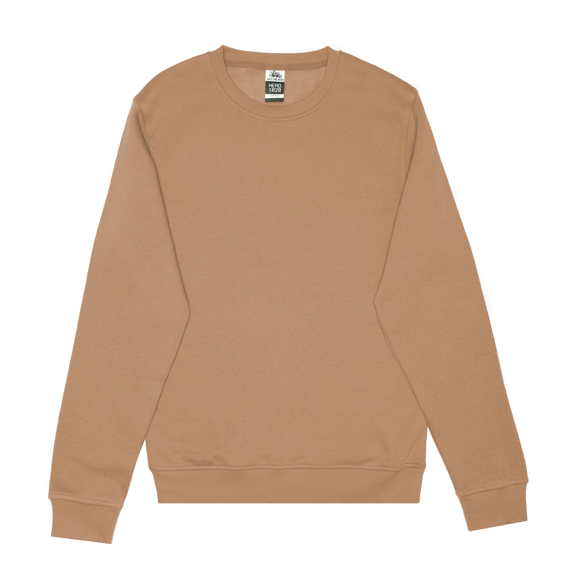 HERO-1020 Unisex Blank Crewneck Sweatshirt - Clay 1020 2021 F/W Adult Crewneck HERO New Tops Unisex