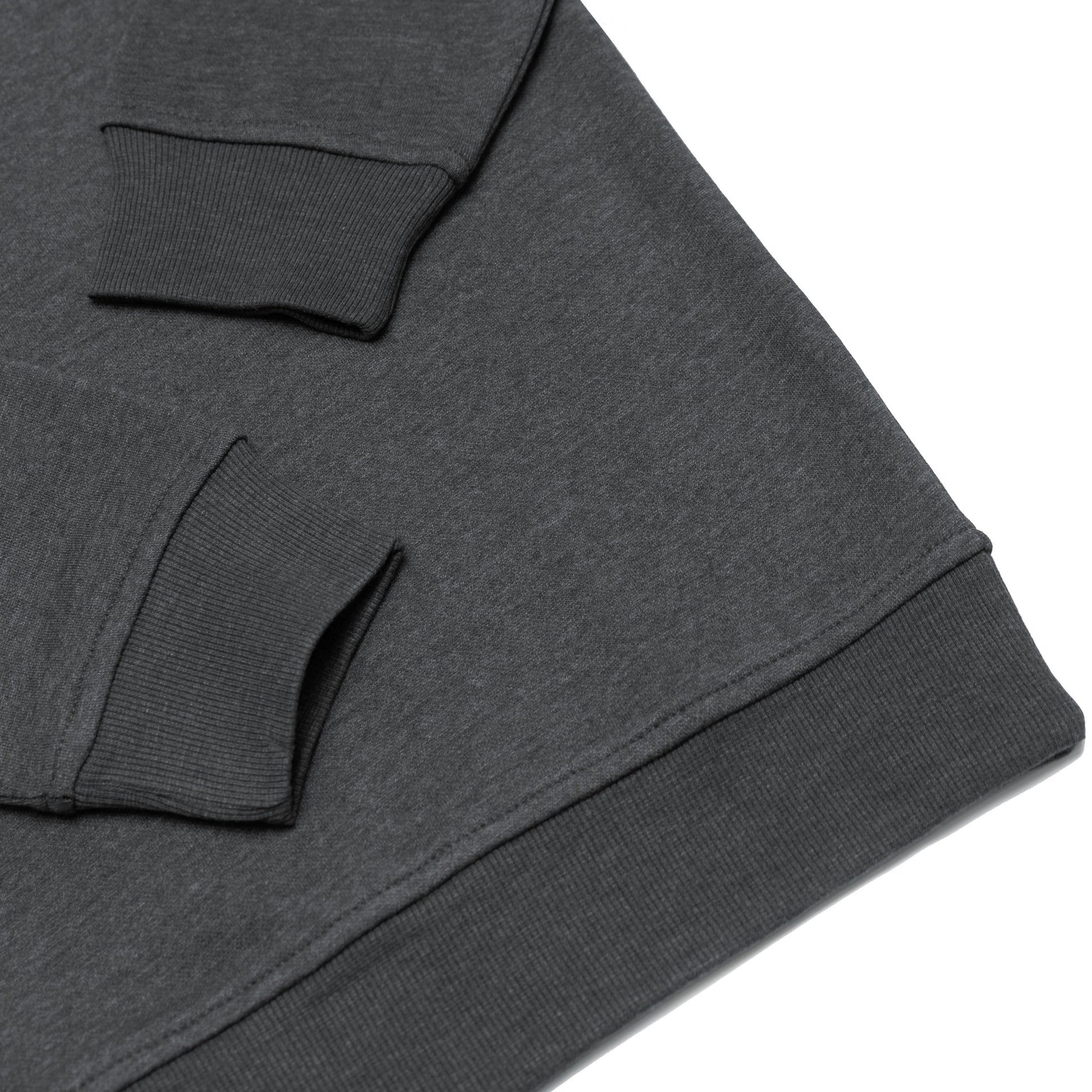 HERO-1020 Unisex Blank Crewneck Sweatshirt - Dark Heather 1020 2023 Spring Sales Adult Black Crewneck HERO Tops Unisex