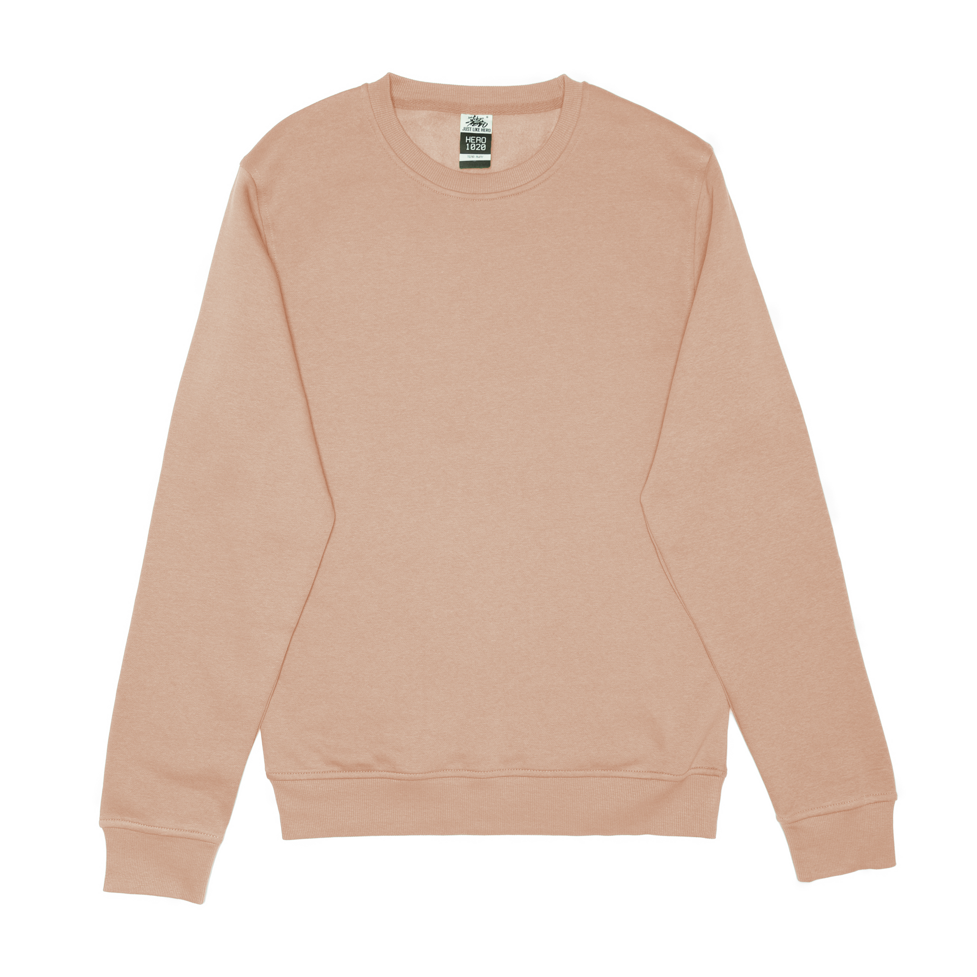 HERO-1020 Unisex Blank Crewneck Sweatshirt - Dusty Rose 1020 2022 S/S Adult Crewneck HERO New Red Tops Unisex
