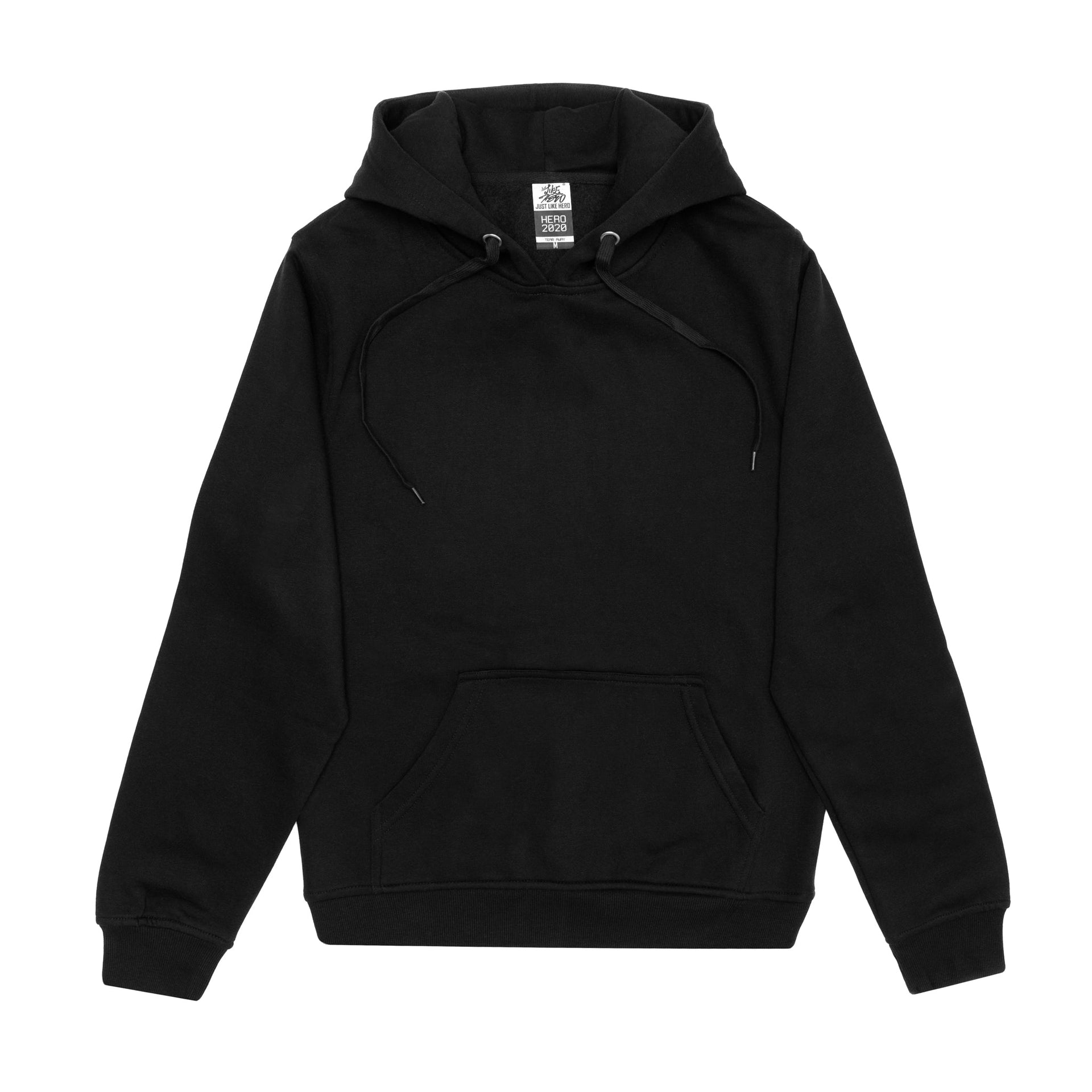 HERO-2020 Unisex Blank Hoodie - Black 2020 2023 Spring Sales Adult Black HERO Tops Unisex