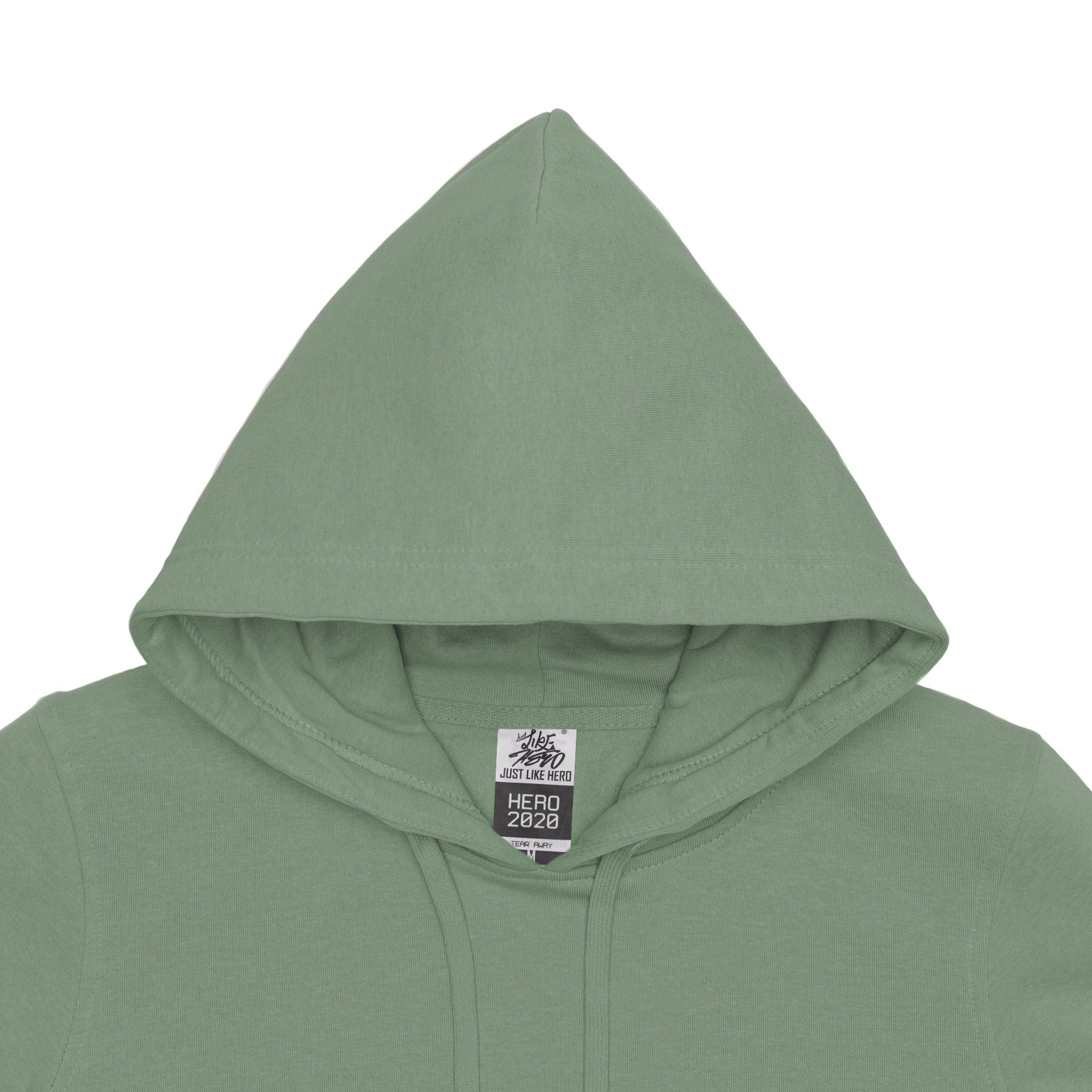 HERO-2020 Unisex Blank Hoodie - Dusty Green 2020 2022 S/S Adult Green HERO New Tops Unisex