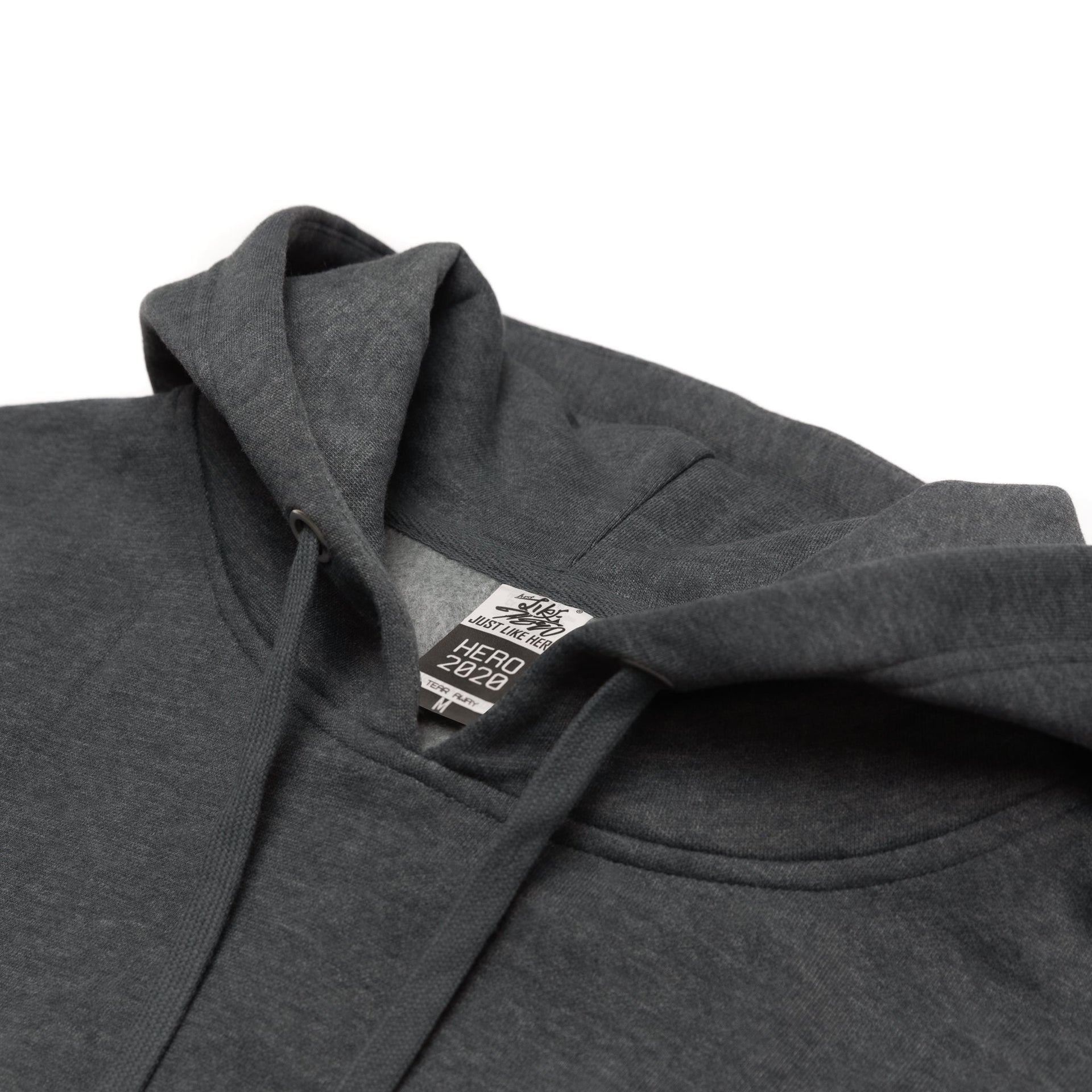 HERO-2020 Unisex Blank Hoodie - Dark Heather 2020 2023 Spring Sales Adult Grey HERO Tops Unisex