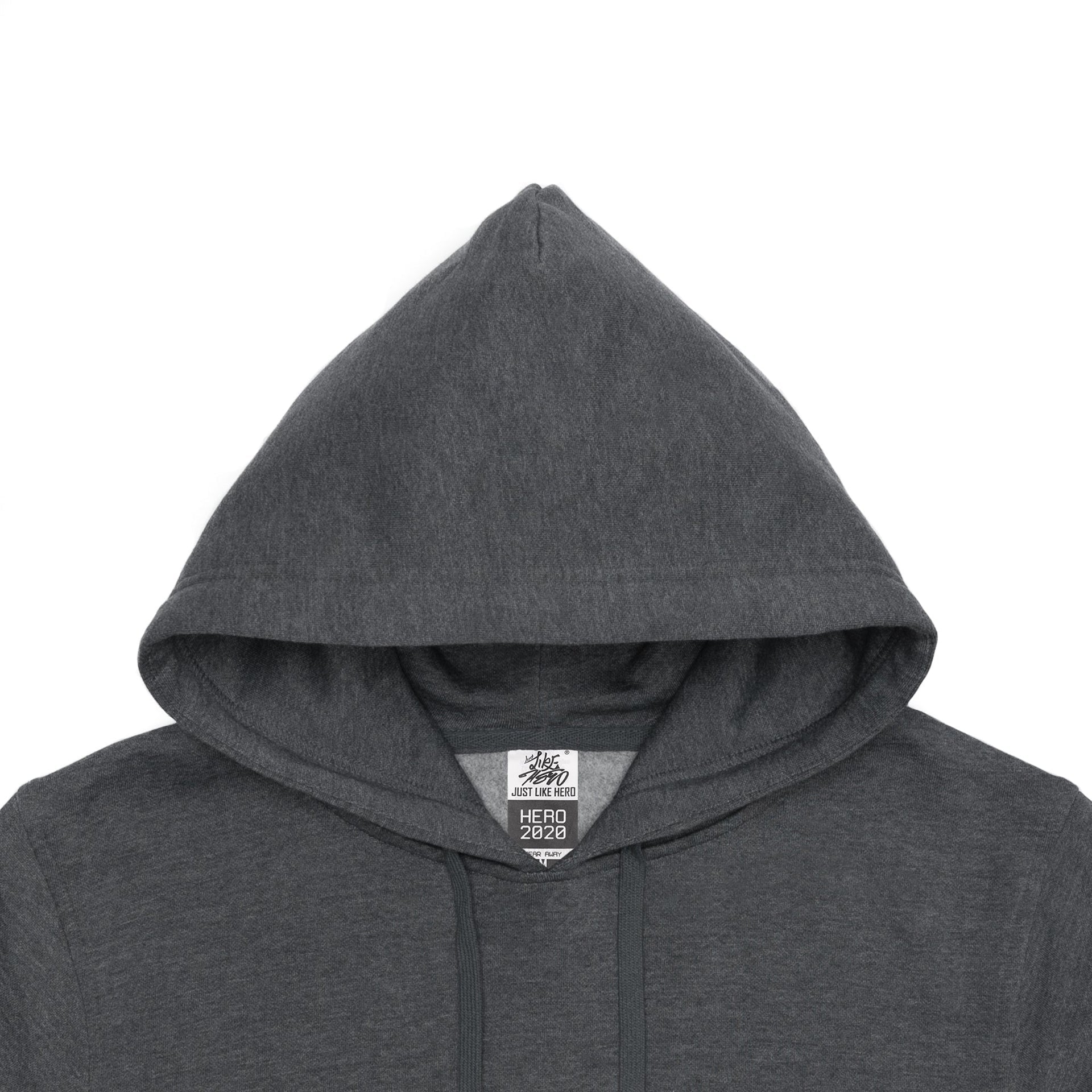 HERO-2020 Unisex Blank Hoodie - Dark Heather 2020 2023 Spring Sales Adult Grey HERO Tops Unisex