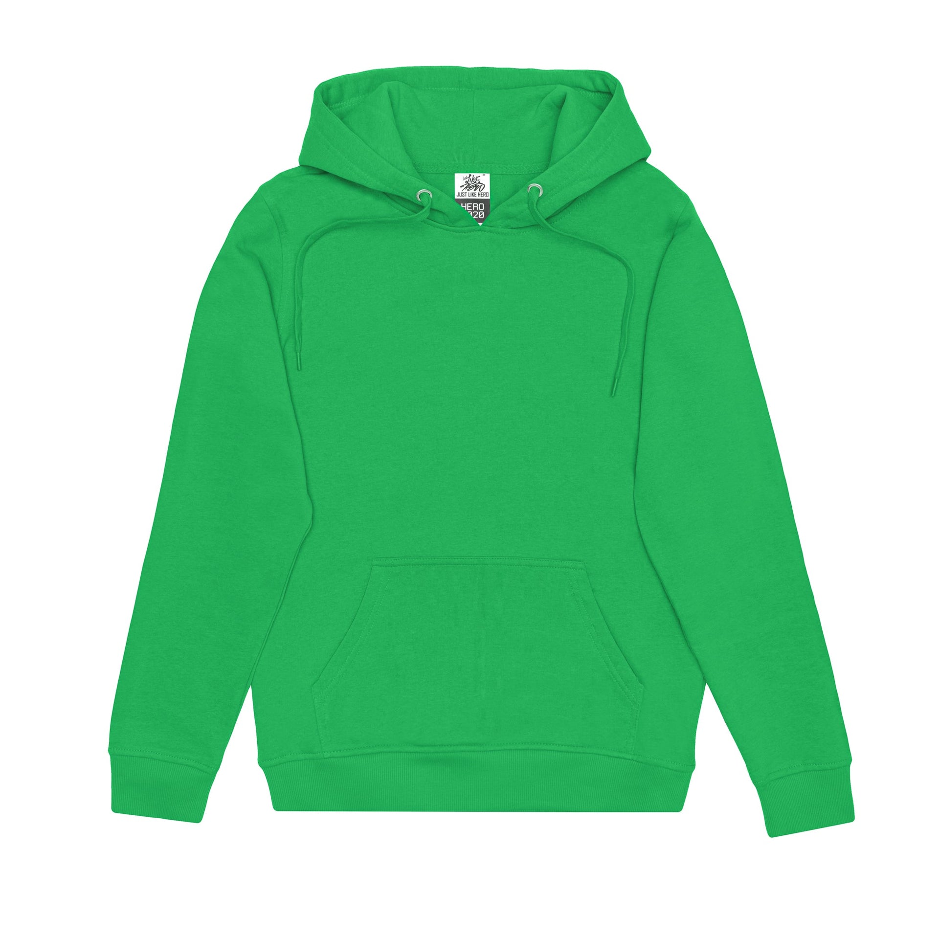 HERO-2020 Unisex Blank Hoodie - Kelly Green 2020 2022 S/S 2023 Spring Sales Adult Green HERO New Tops Unisex