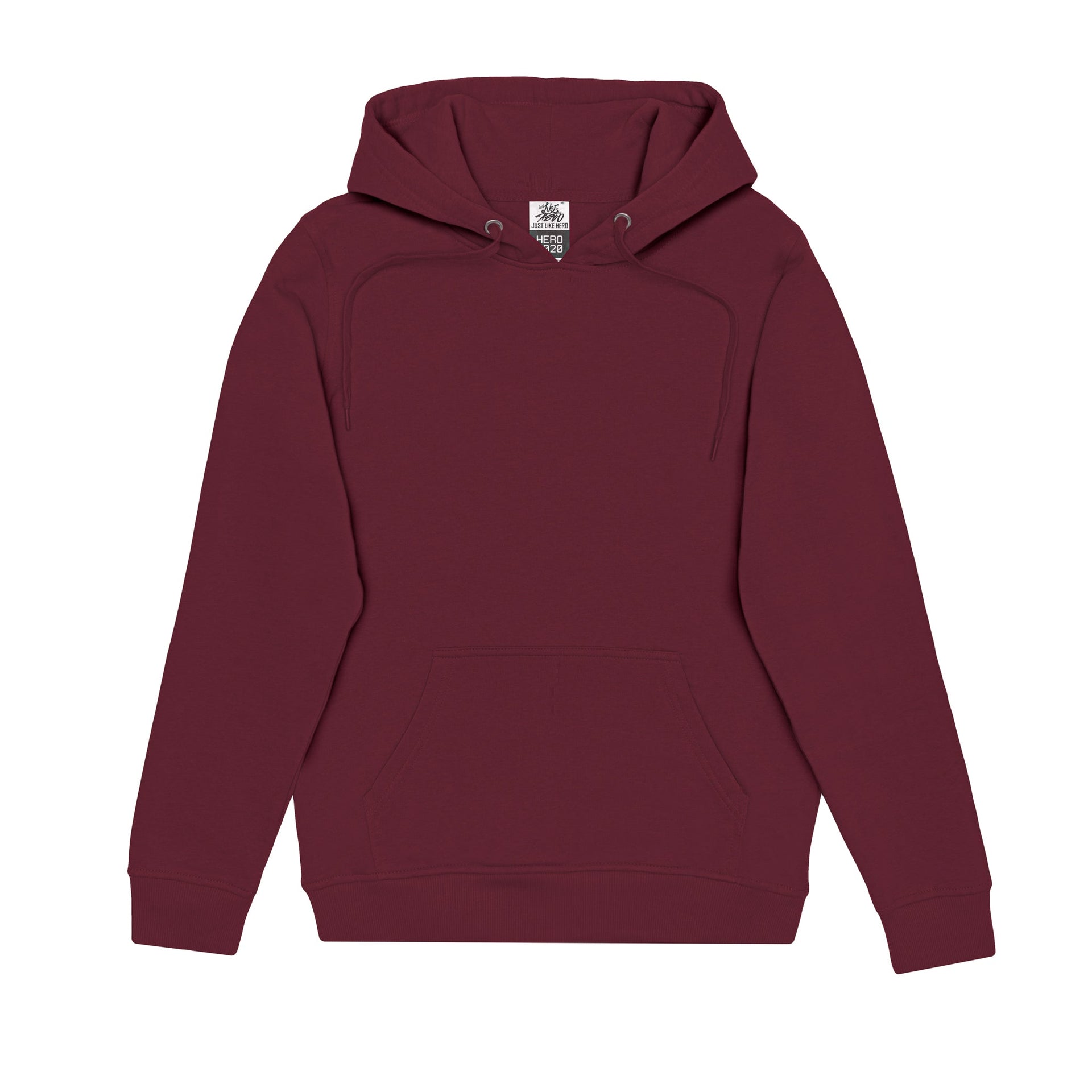 HERO-2020 Unisex Blank Hoodie - Maroon 2020 Adult HERO Red Tops Unisex