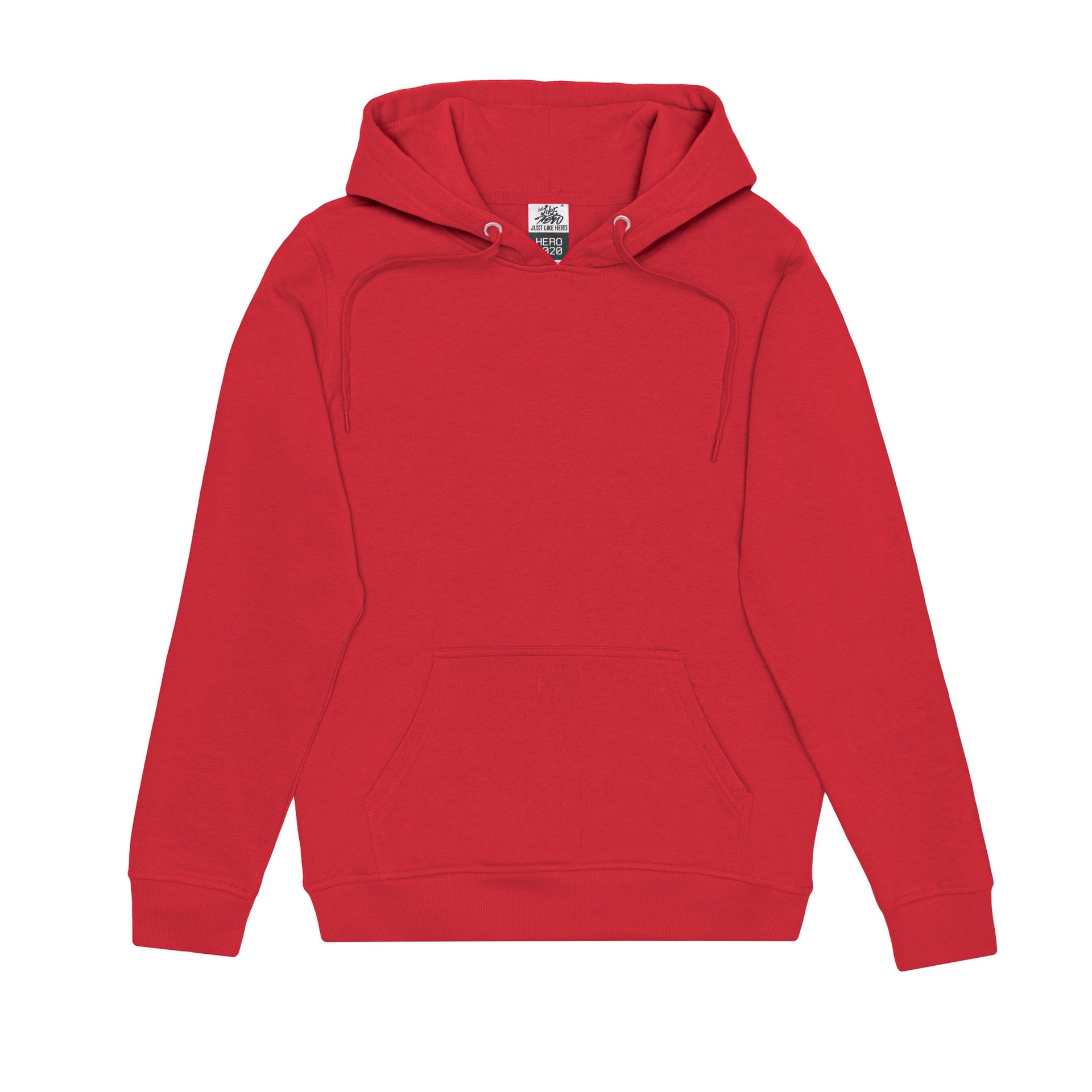HERO-2020 Unisex Blank Hoodie - Red 2020 Adult HERO Red Tops Unisex
