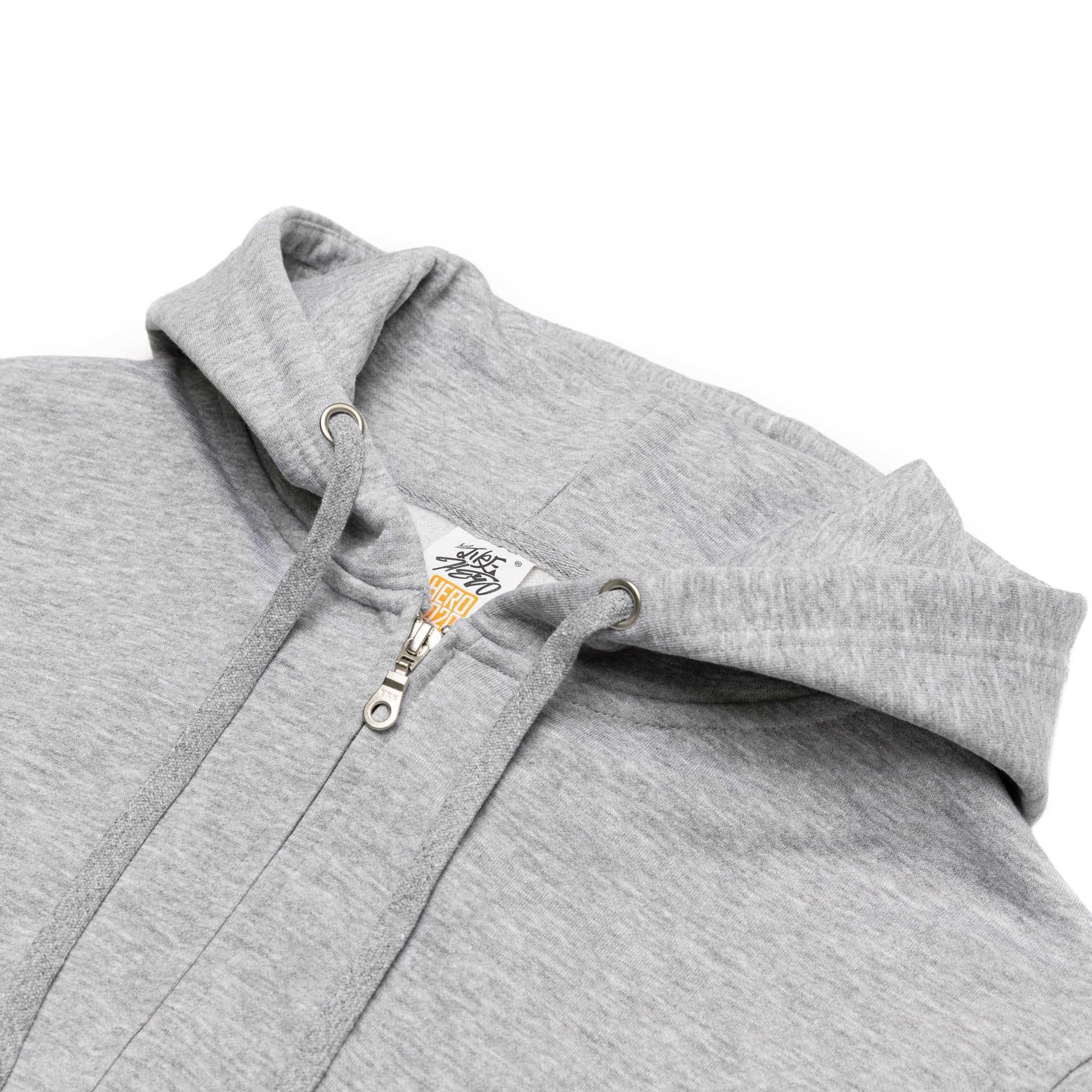HERO-3020 Unisex Full Zip Hoodie - Sport Grey 3020 Adult Full-Zip Grey HERO Tops Unisex