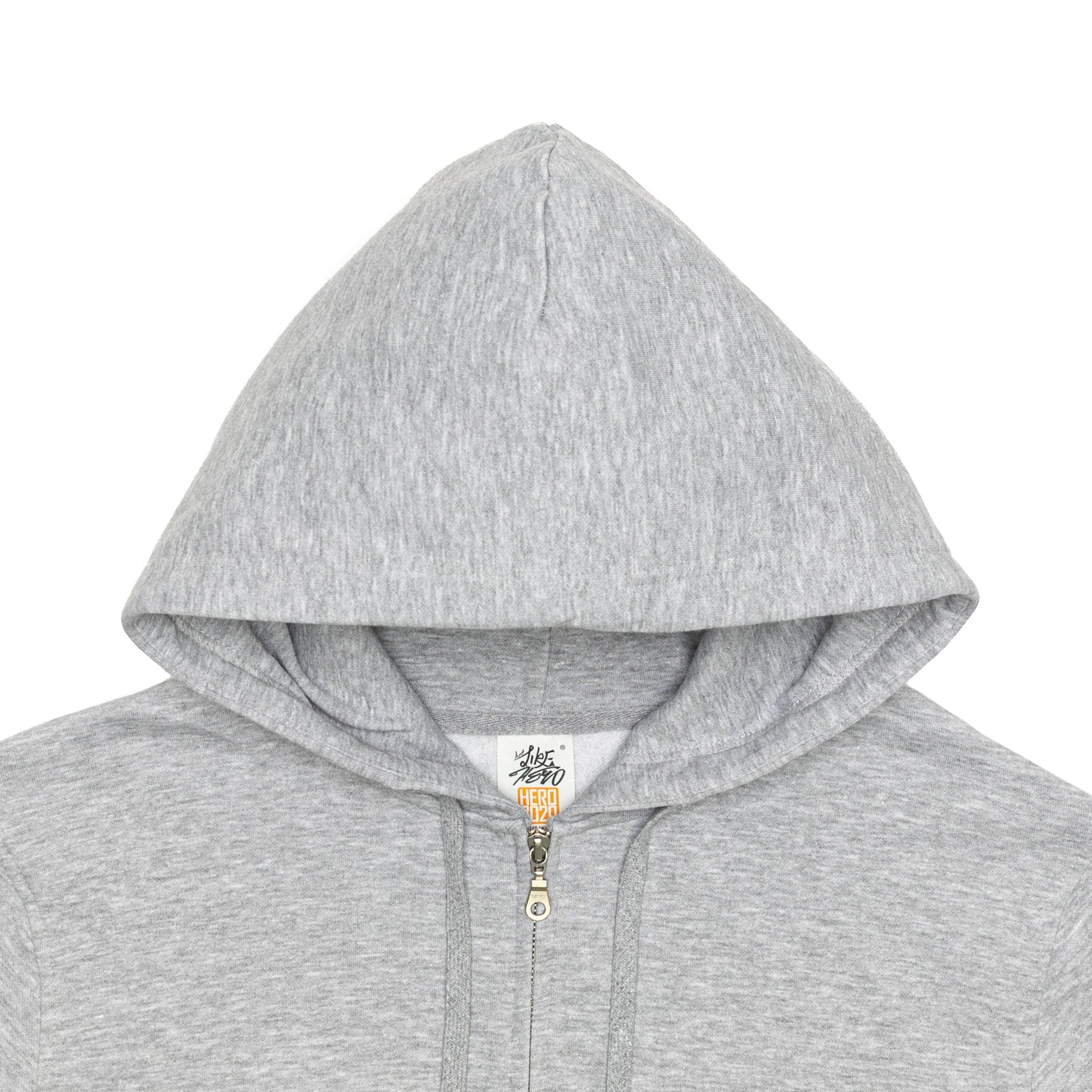 HERO-3020 Unisex Full Zip Hoodie - Sport Grey 3020 Adult Full-Zip Grey HERO Tops Unisex