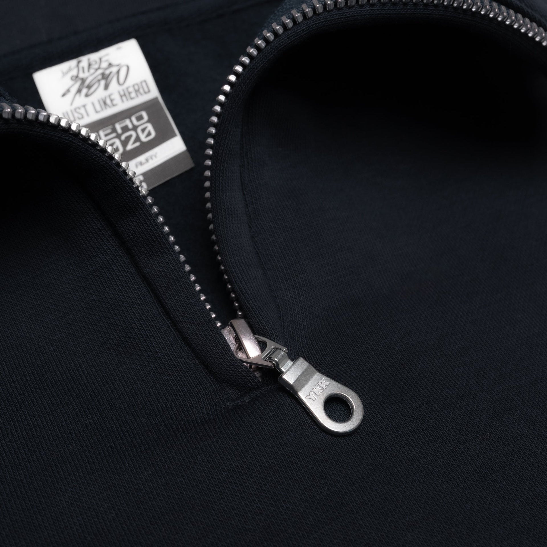 HERO-4020 Unisex Quarter Zip Sweatshirt - Navy Blue 4020 Adult Blue HERO Quarter Zip Tops Unisex