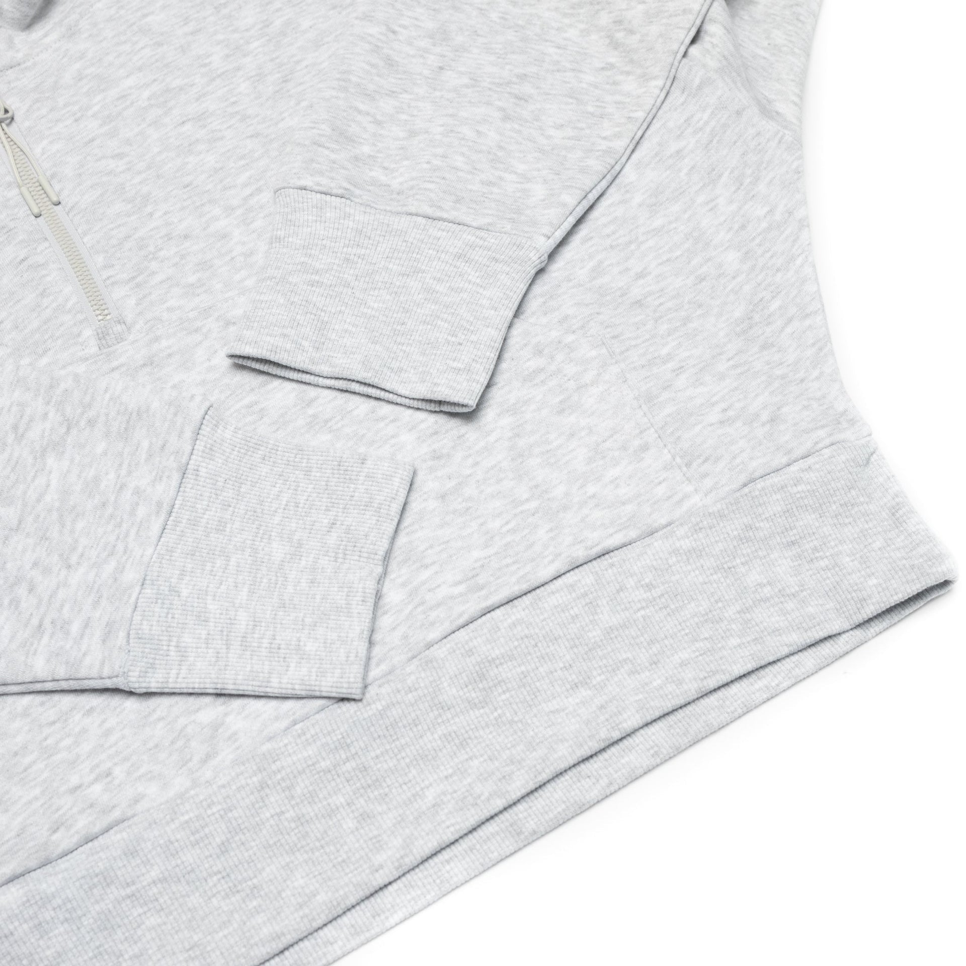 HERO-4220C Cropped Drop Shoulder Scuba 1/2 Zip Hoodie - Ash Heather 4220C Adult Black HERO Tops Unisex