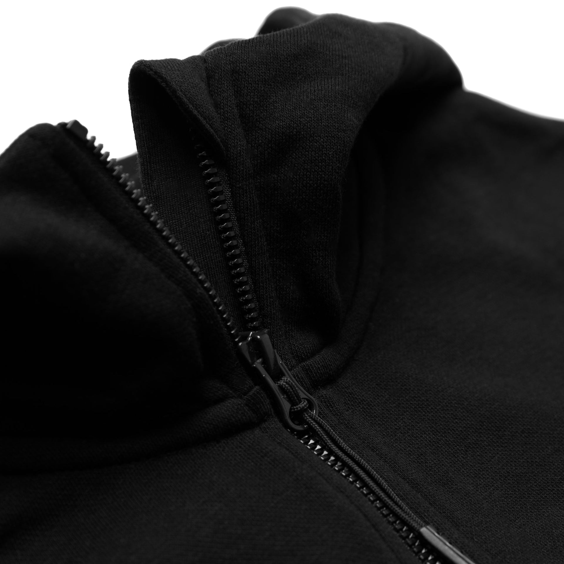 HERO-4220C Cropped Drop Shoulder Scuba 1/2 Zip Hoodie - Black 4220C Adult Black HERO Tops Unisex