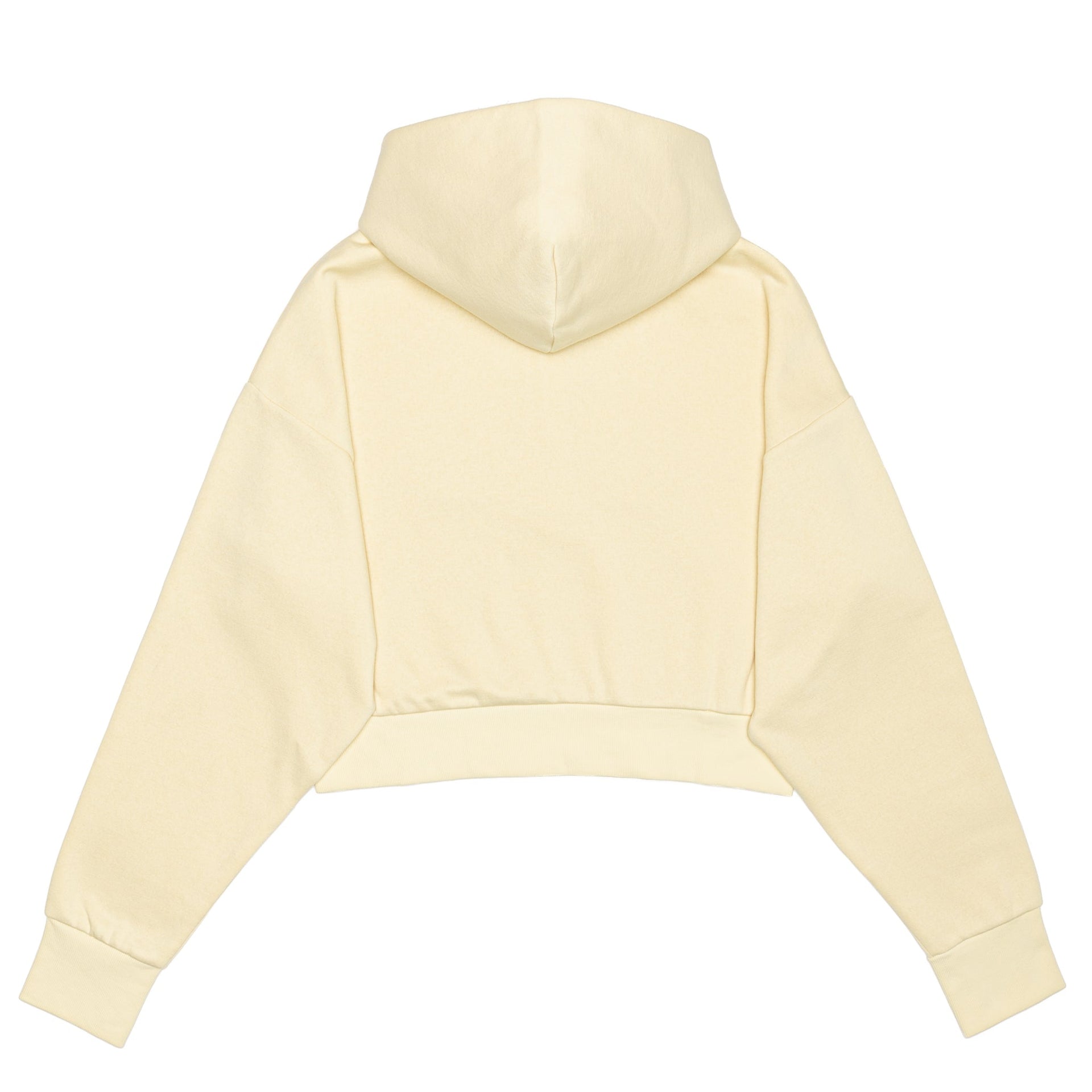 HERO-4220C Cropped Drop Shoulder Scuba 1/2 Zip Hoodie - Ivory 4220C Adult Black HERO Tops Unisex