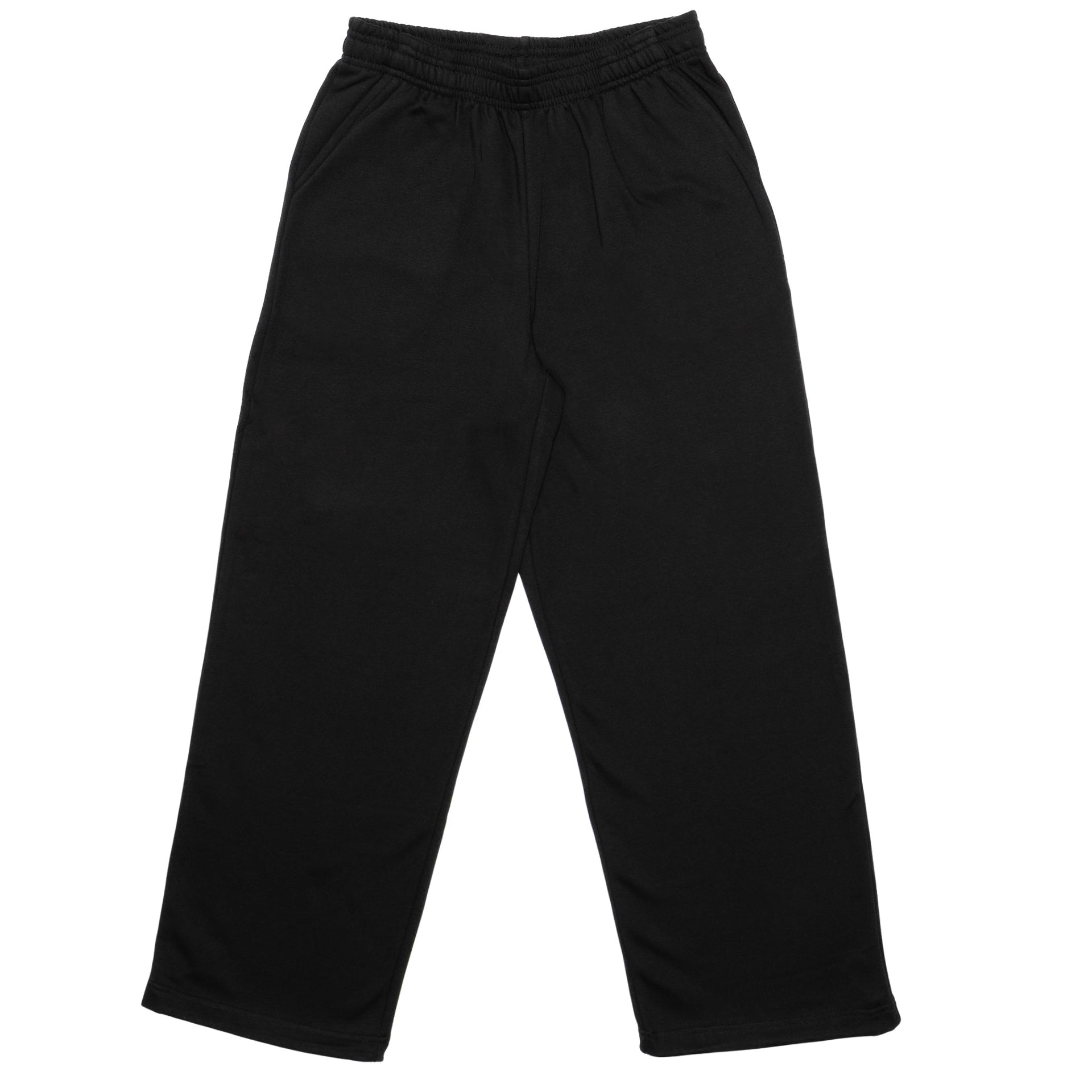 HERO-5220 Unisex Wide Leg Sweatpants - Black 5220 Adult Black Bottoms HERO