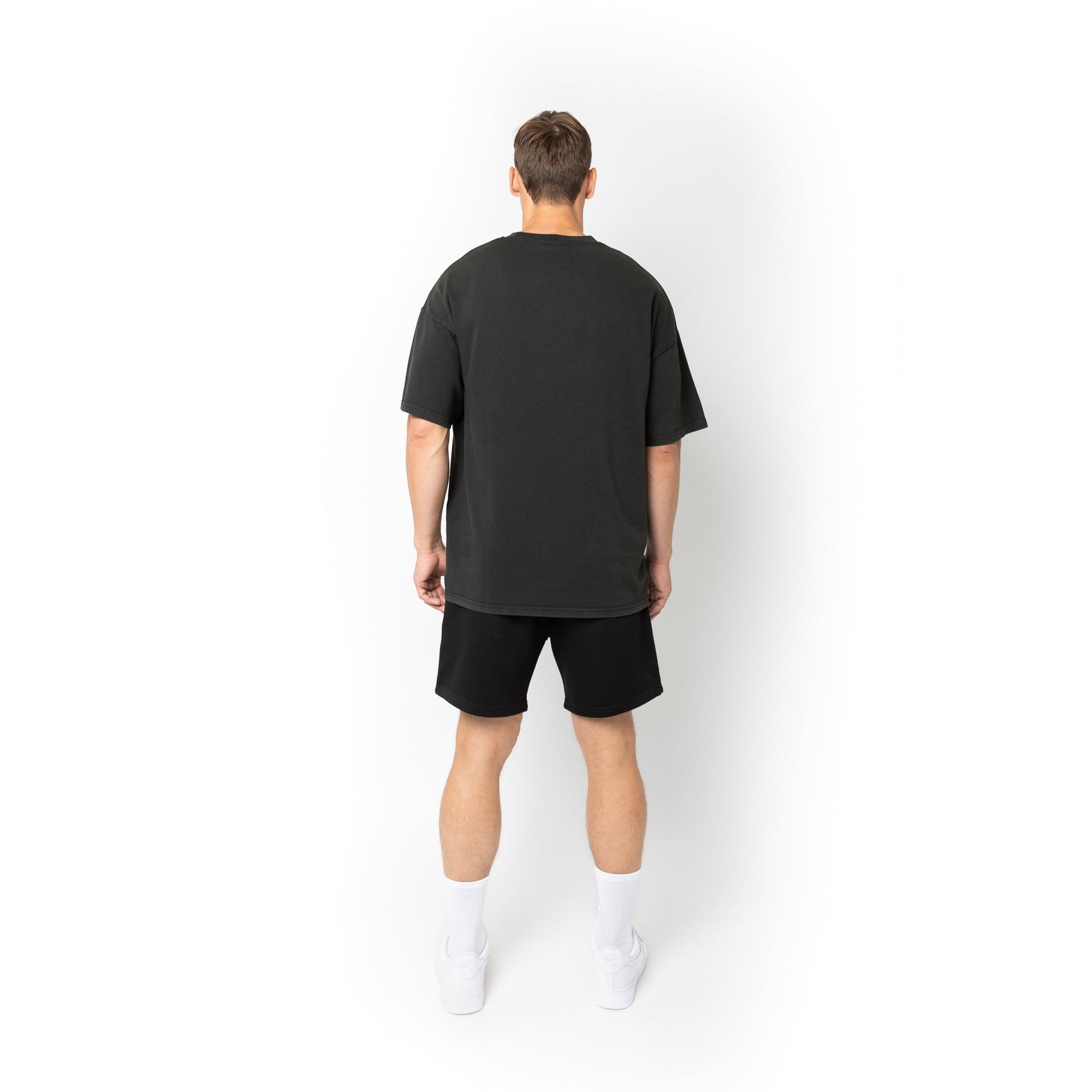 HERO-300 Unisex Super Heavy Oversized Tee - Acid Black 300 Adult Black HERO Tops Unisex