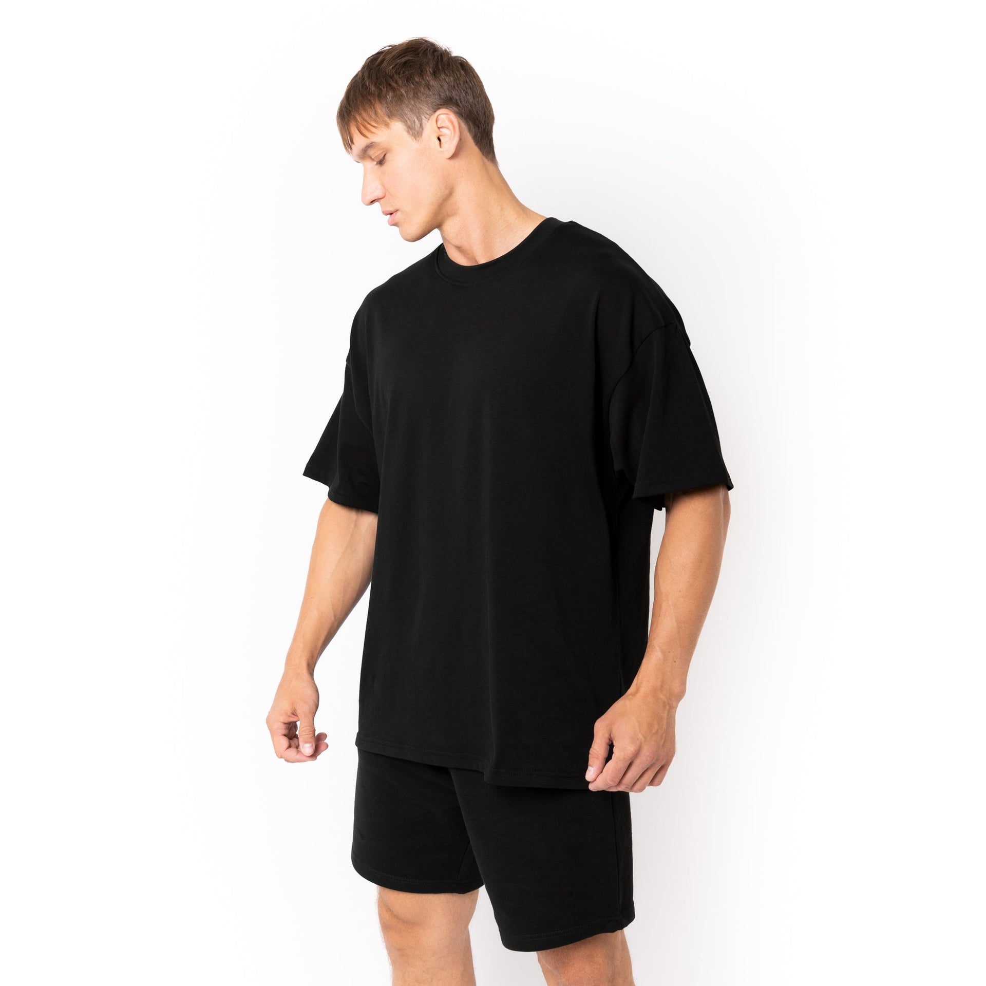 HERO-300 Unisex Super Heavy Oversized Tee - Black 300 Adult Black HERO Tops Unisex