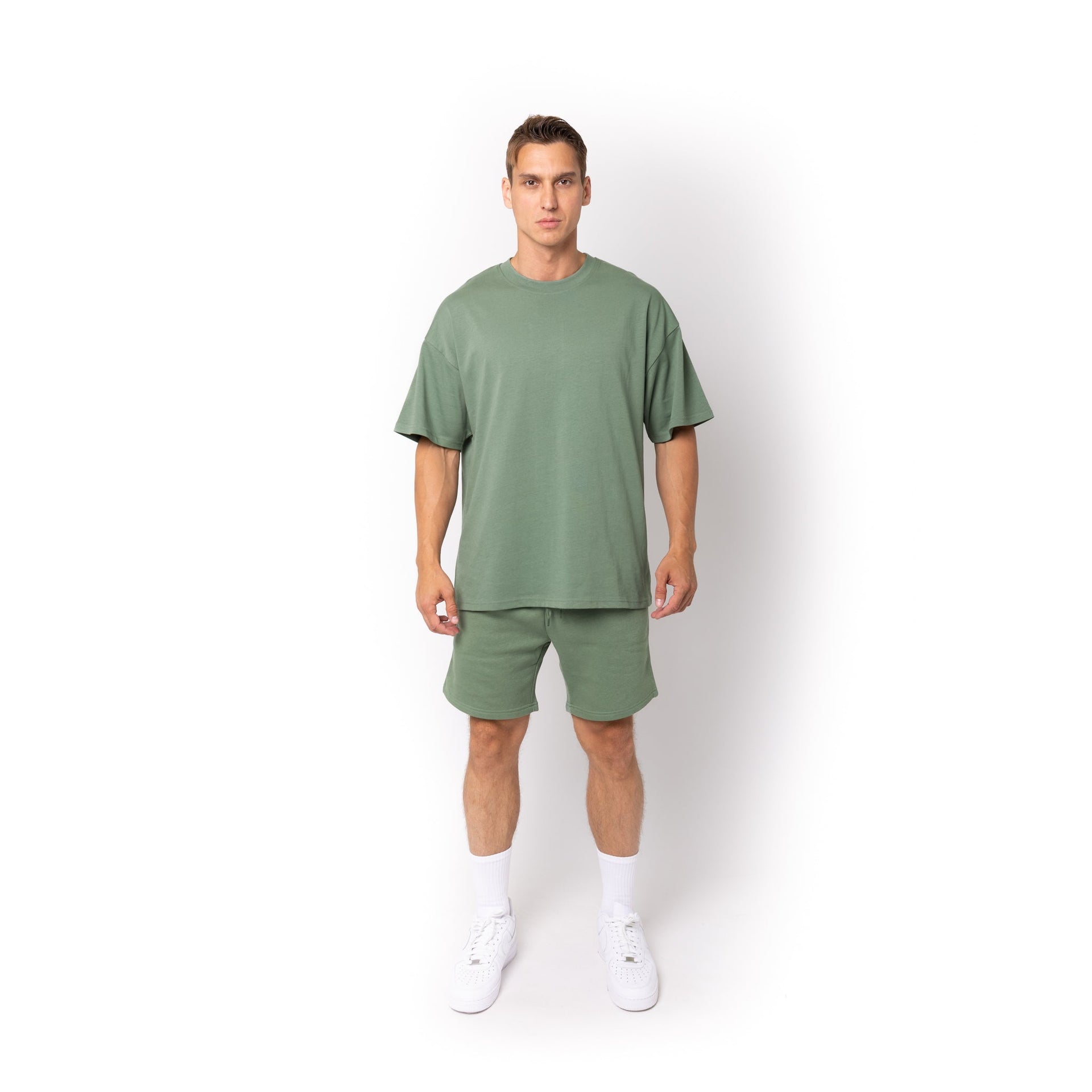 HERO-6020 7" Sweatshorts - Dusty Green 6020 Adult Bottoms HERO