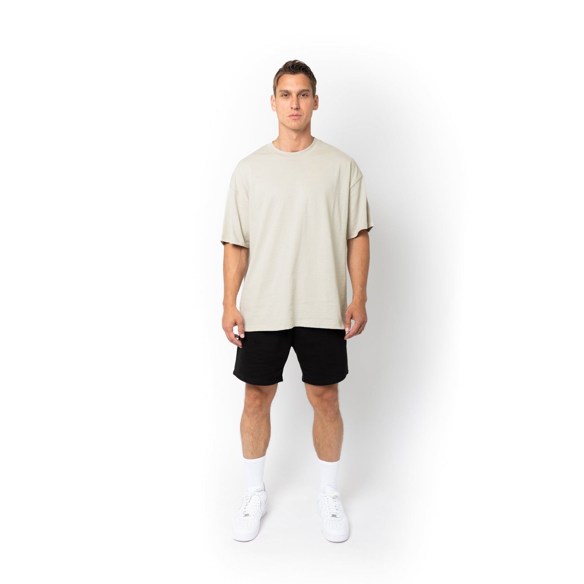 HERO-300 Unisex Super Heavy Oversized Tee - Icy Rock 300 Adult Black HERO Tops Unisex