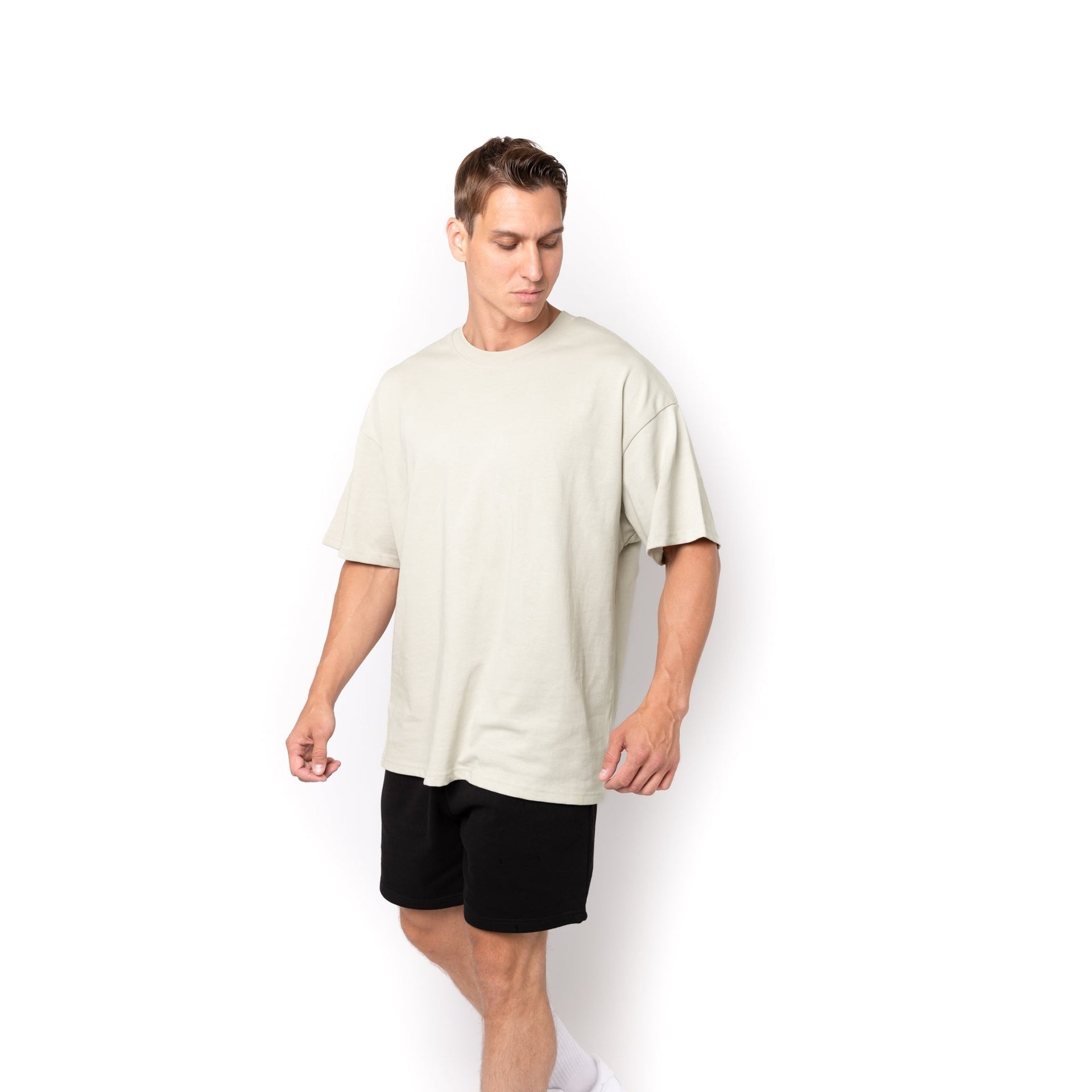 HERO-300 Unisex Super Heavy Oversized Tee - Icy Rock 300 Adult Black HERO Tops Unisex