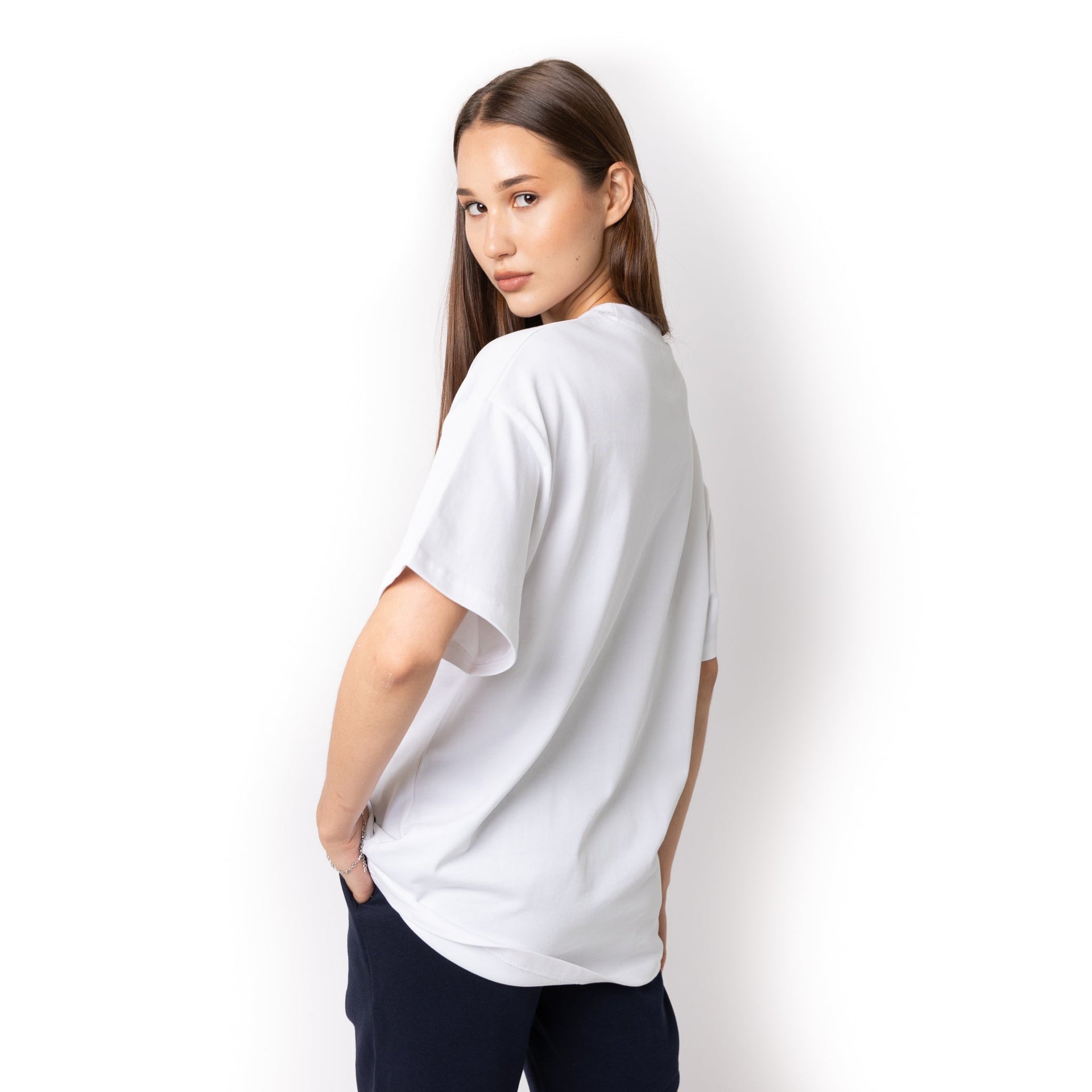 HERO-300 Unisex Super Heavy Oversized Tee - White 300 Adult Black HERO Tops Unisex