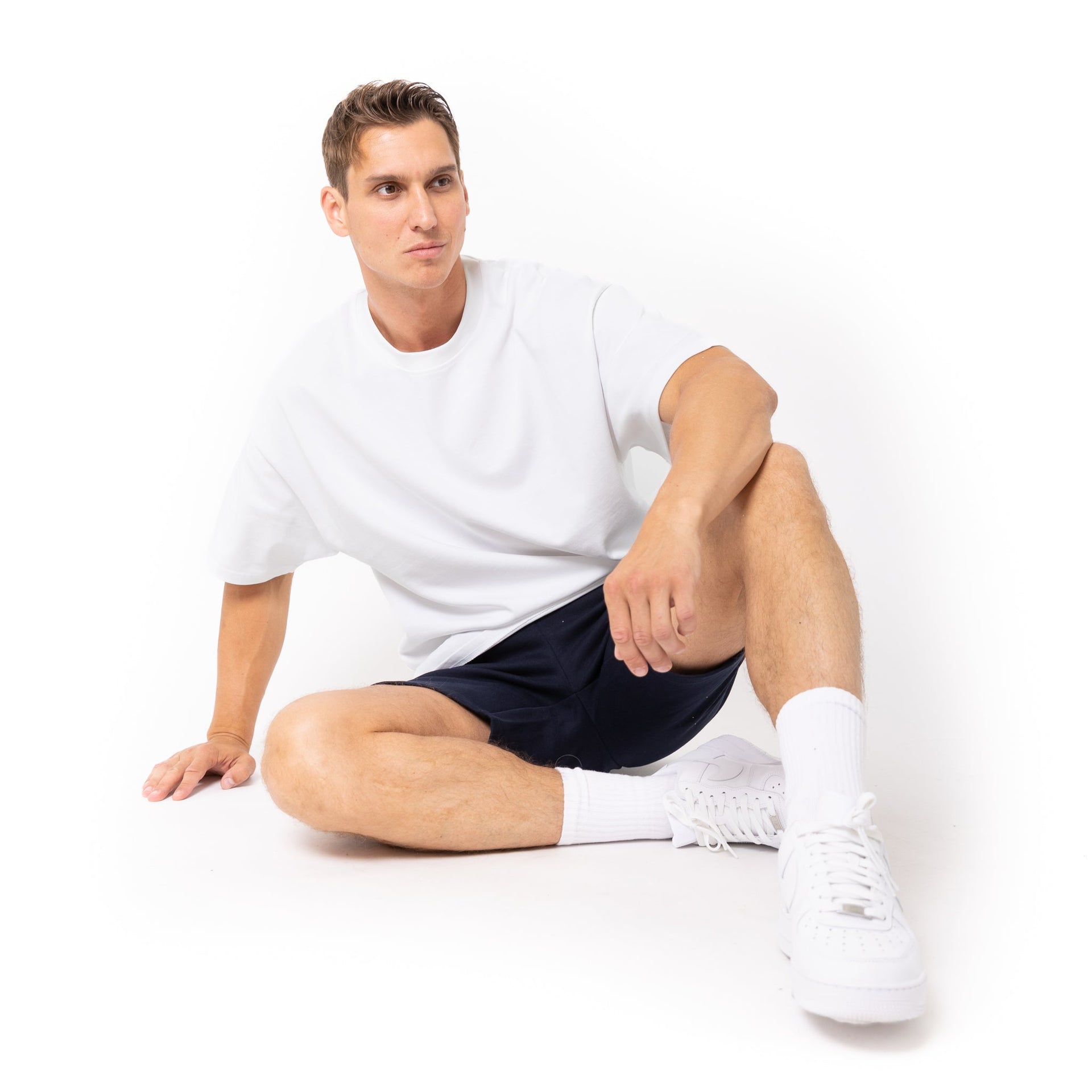 HERO-6020 7" Sweatshorts - Navy Blue 6020 Adult Bottoms HERO