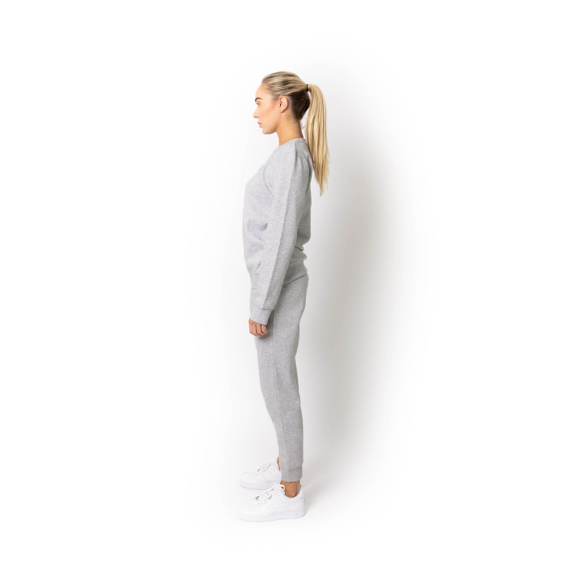 HERO-1020 Unisex Blank Crewneck Sweatshirt - Ash Heather 1020 2022 S/S Adult Crewneck Grey HERO New Tops Unisex